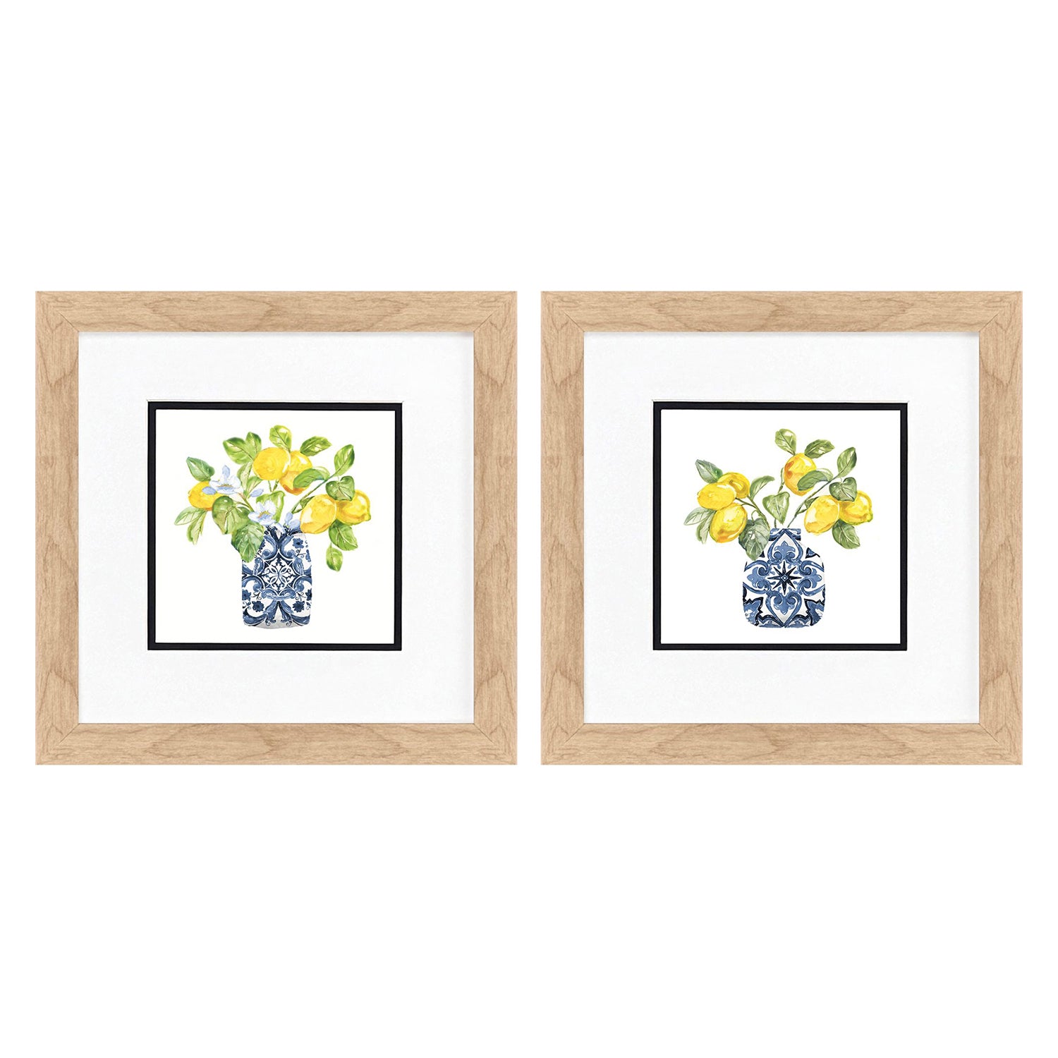 Nan Lemon Life Framed Artwork Set of 2