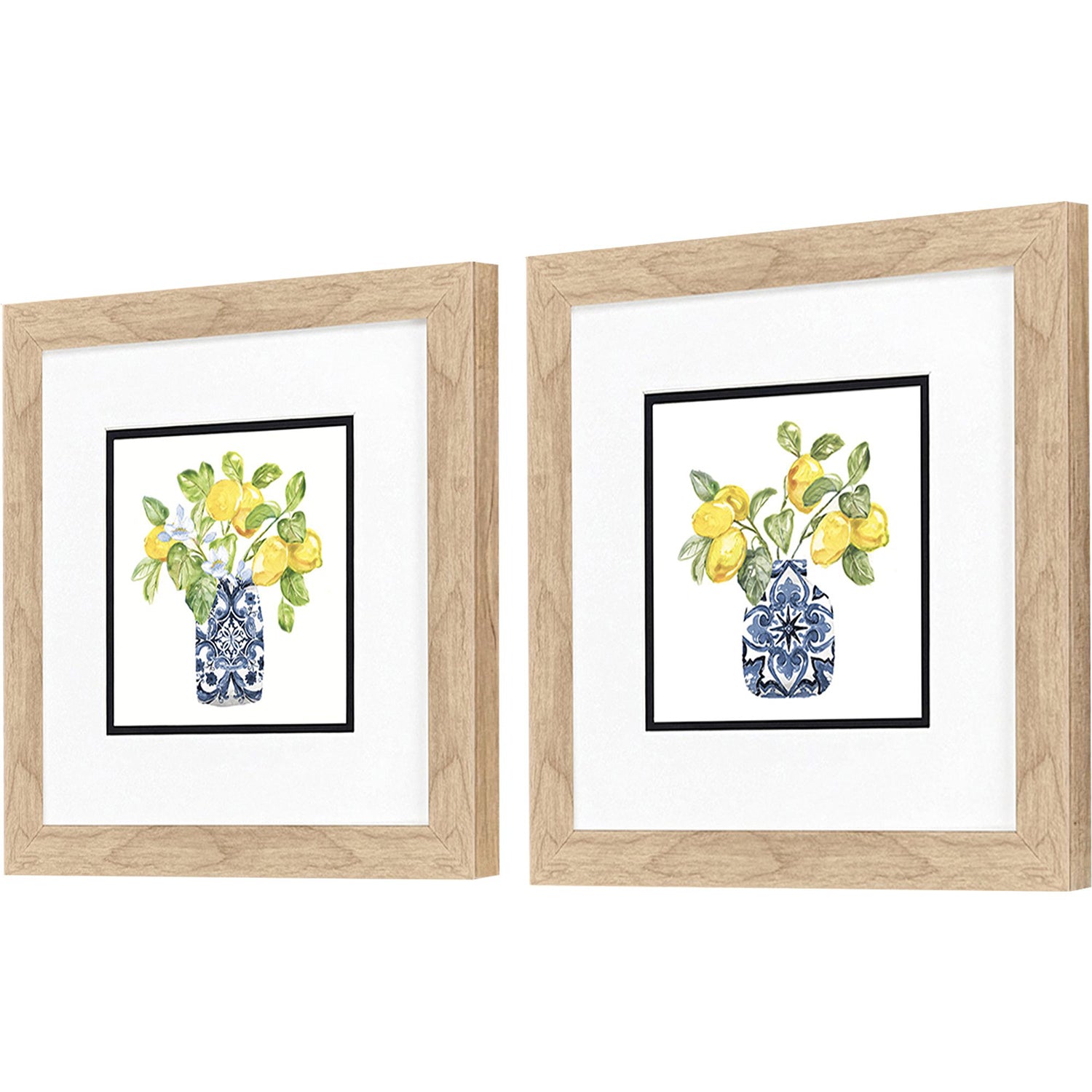 Nan Lemon Life Framed Artwork Set of 2