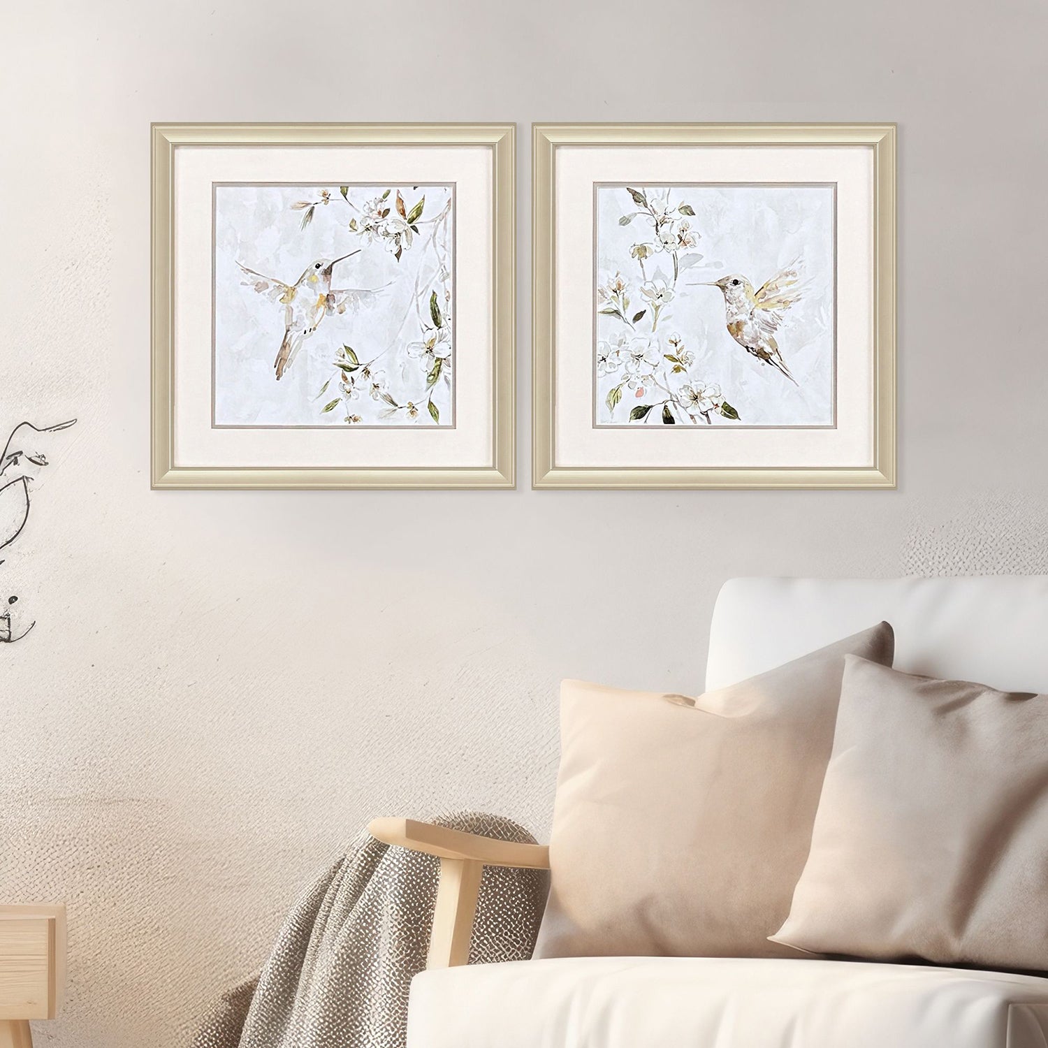 Robinson Hummingbird Song Framed Artwork Set of 2