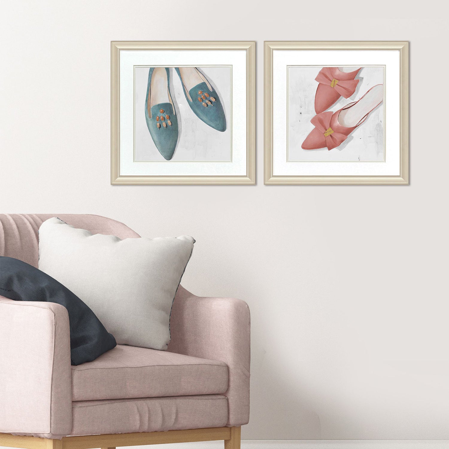 Lorenzo Flats Heels Framed Artwork Set of 2