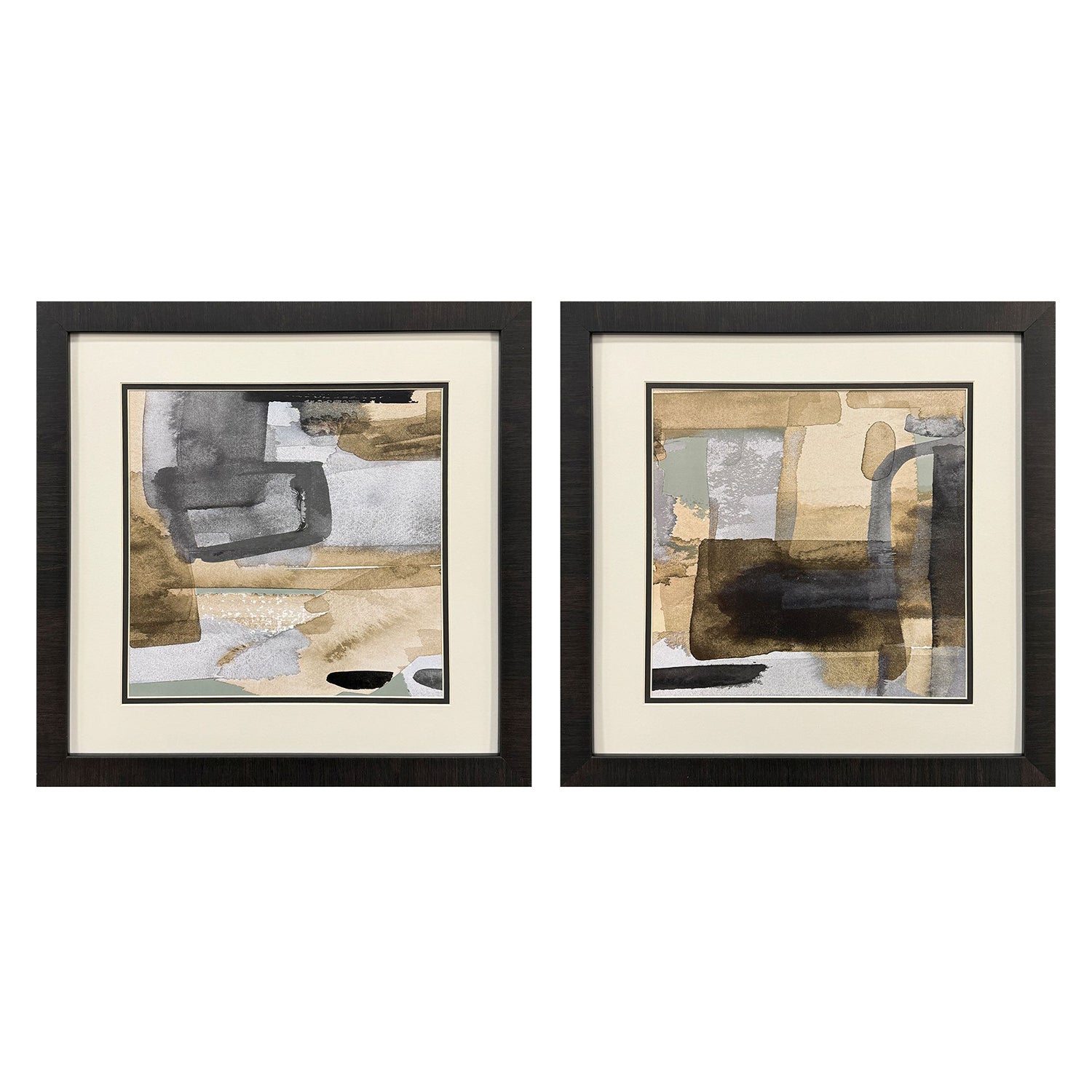 Loreth Abstract Expressions Framed Artwork Set of 2