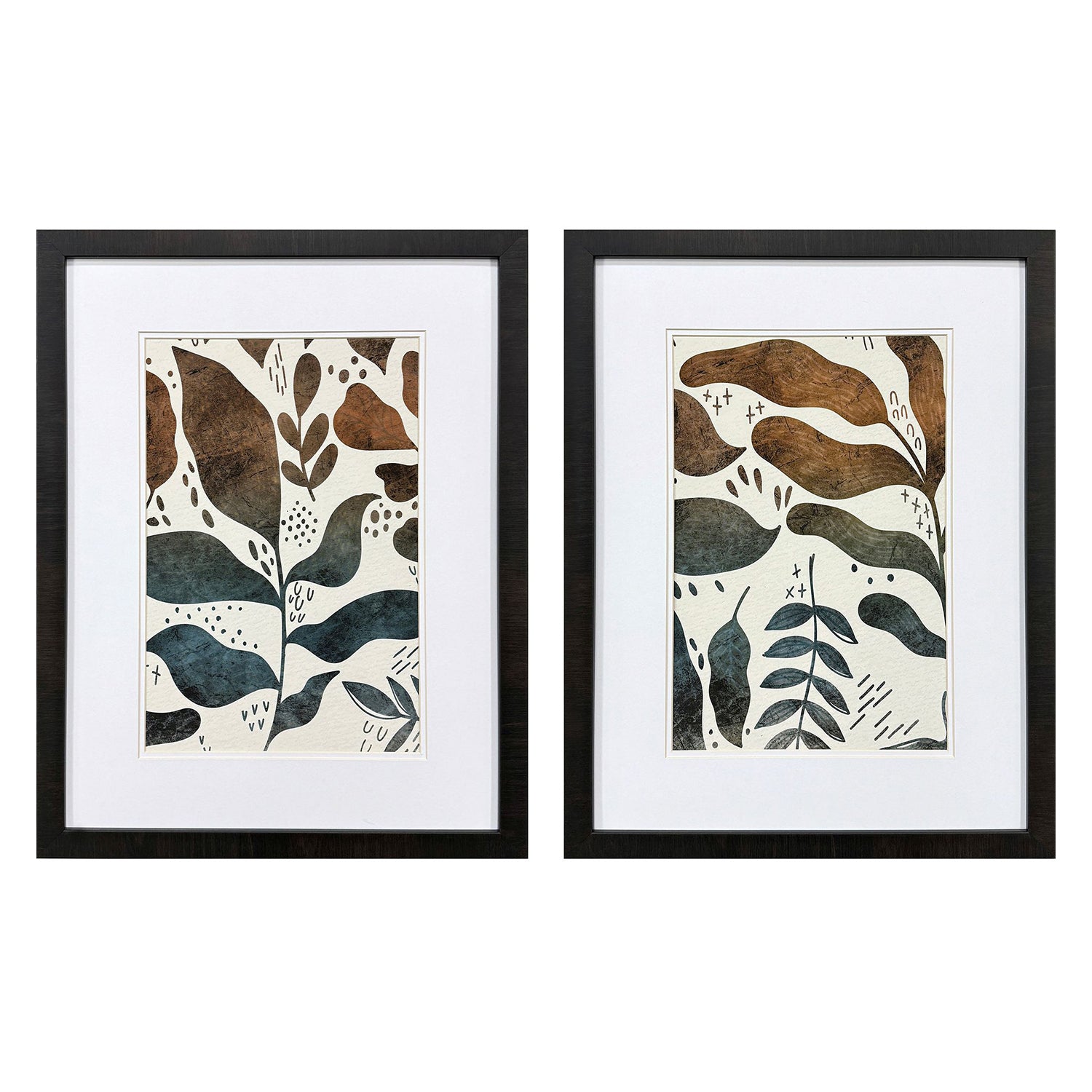 Allen Dyed Fall Framed Artwork Set of 2