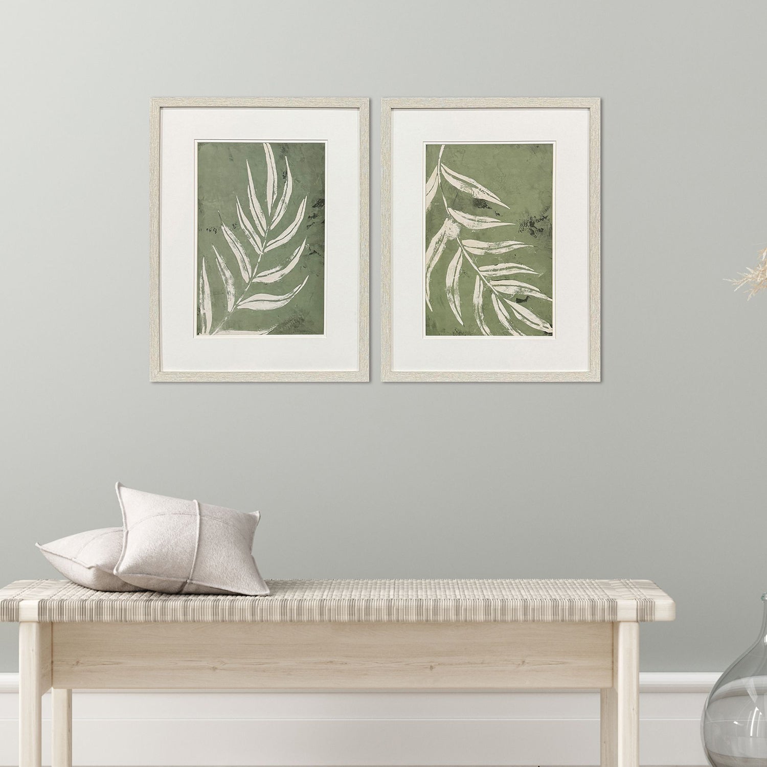 Ritter Palm Leaf Framed Artwork Set of 2
