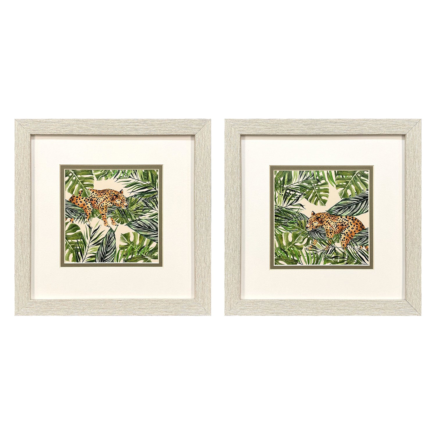 Tava Jungle Hangout Framed Artwork Set of 2