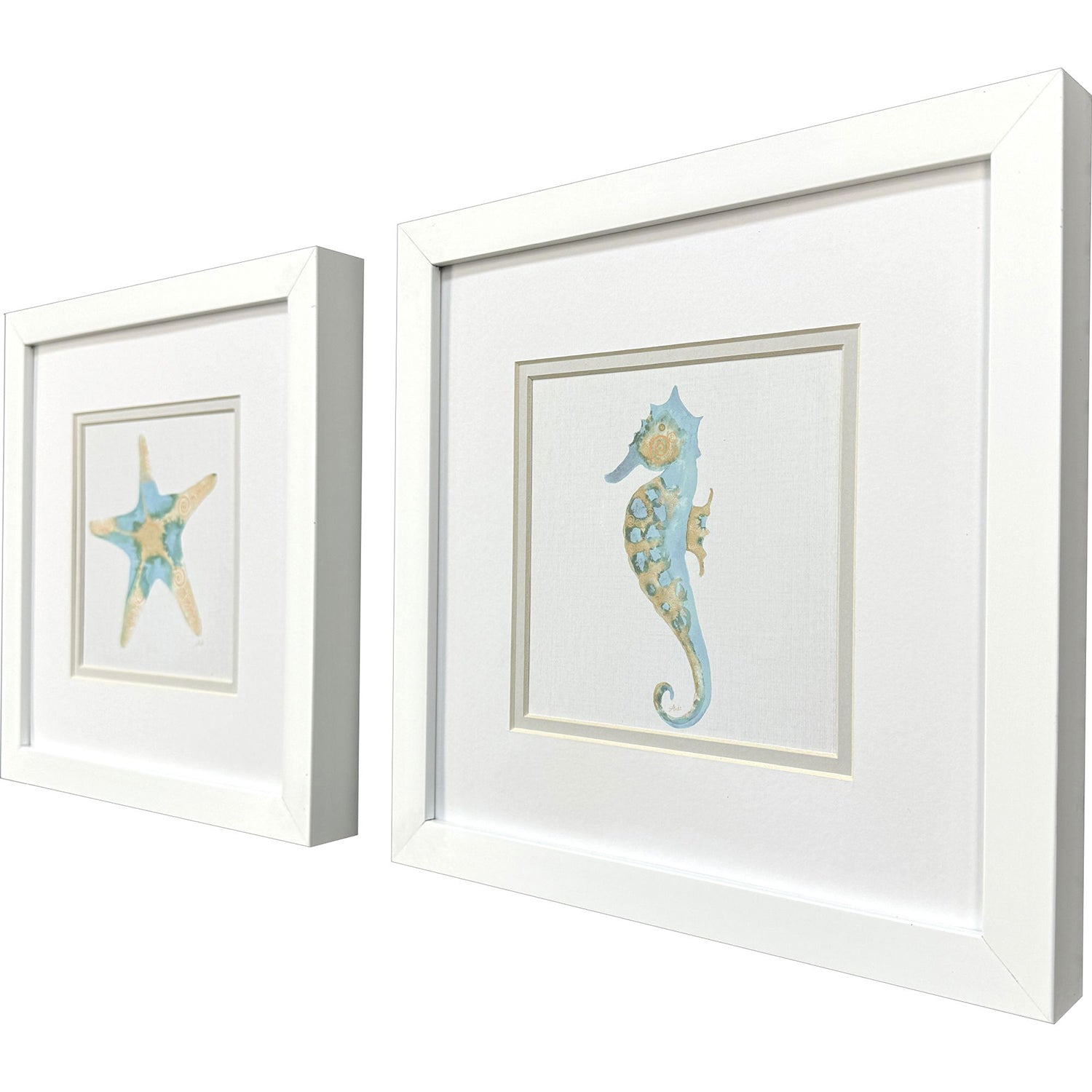 Metz Sea Creatures I Framed Artwork Set of 2