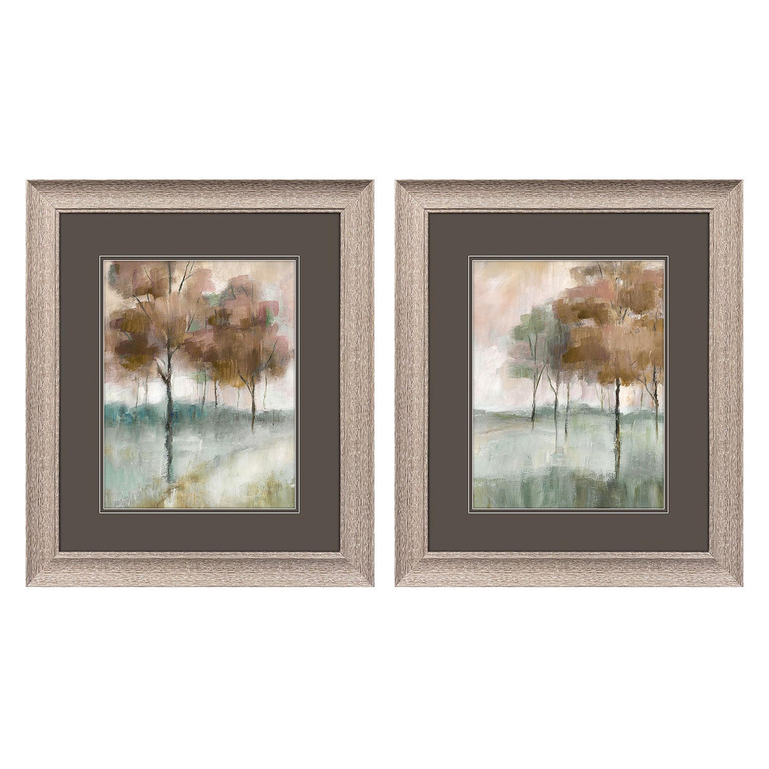 Nan Autumn in the Park Framed Artwork Set of 2