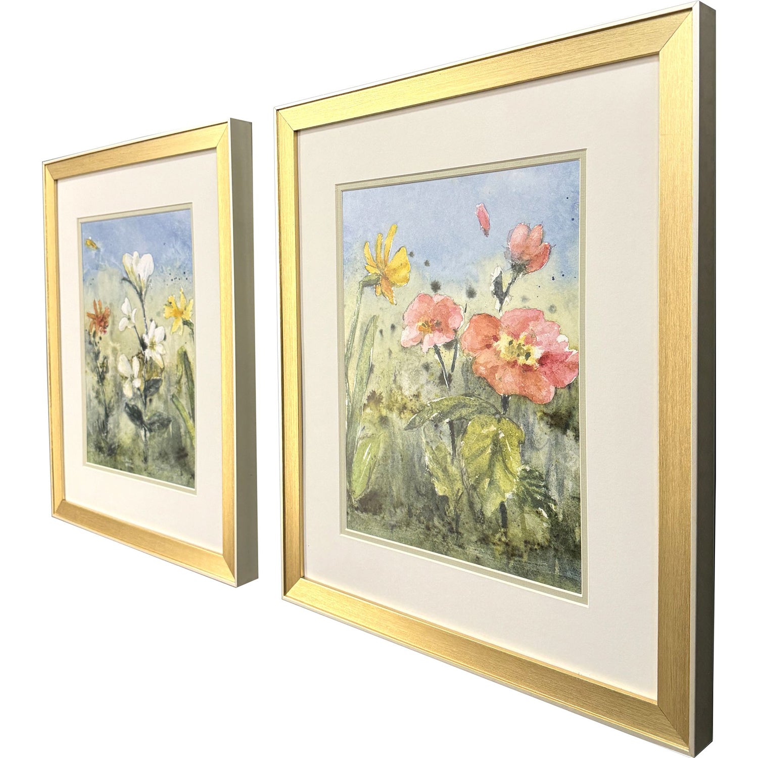 Loreth Summer Wildflowers I Framed Artwork Set of 2