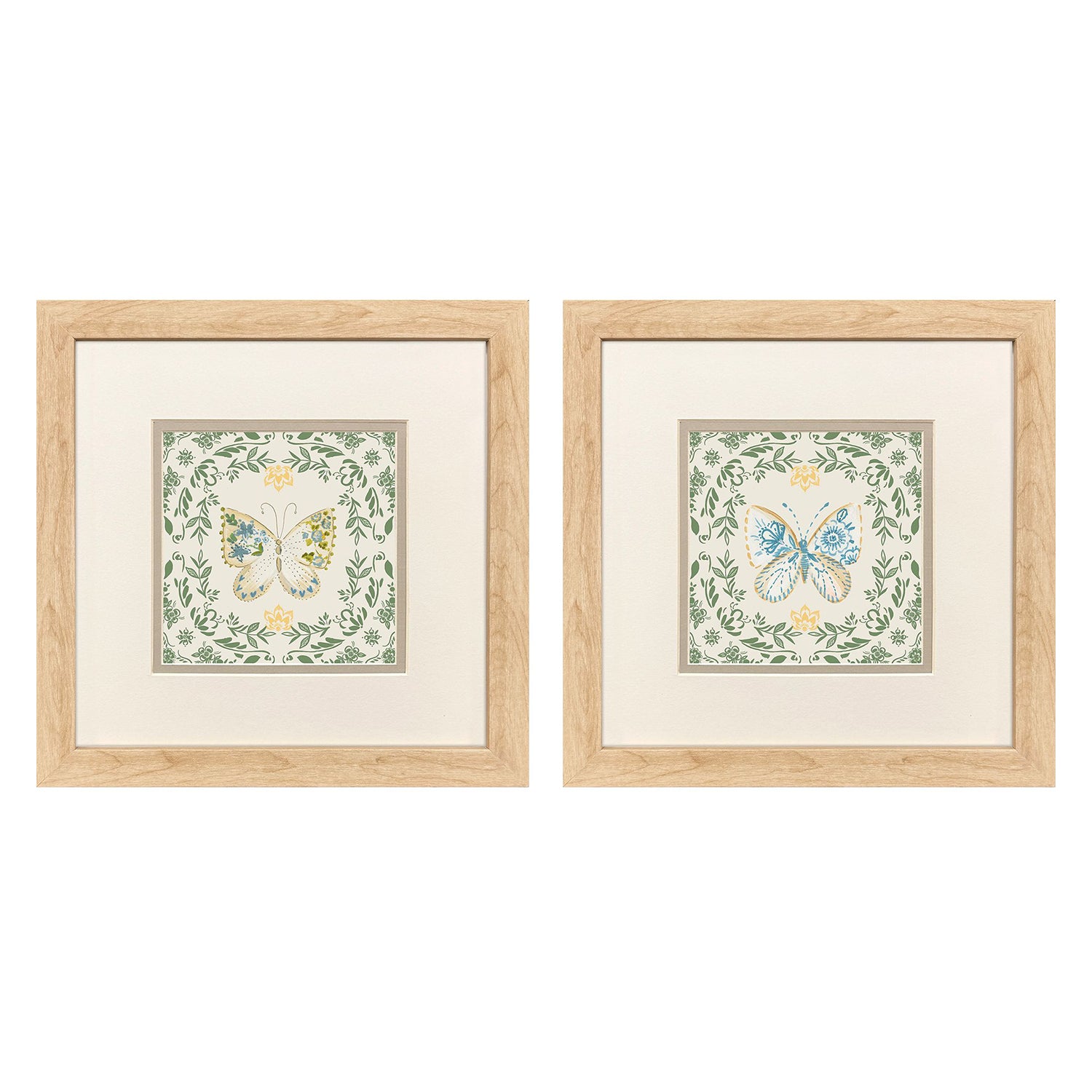 Leeanne Vaughn Ornate Butterfly I Framed Art Set of 2