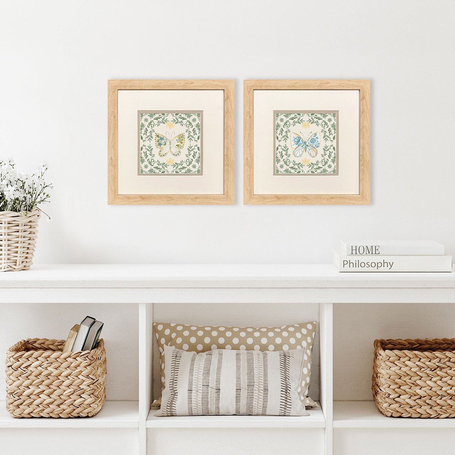Leeanne Vaughn Ornate Butterfly I Framed Art Set of 2