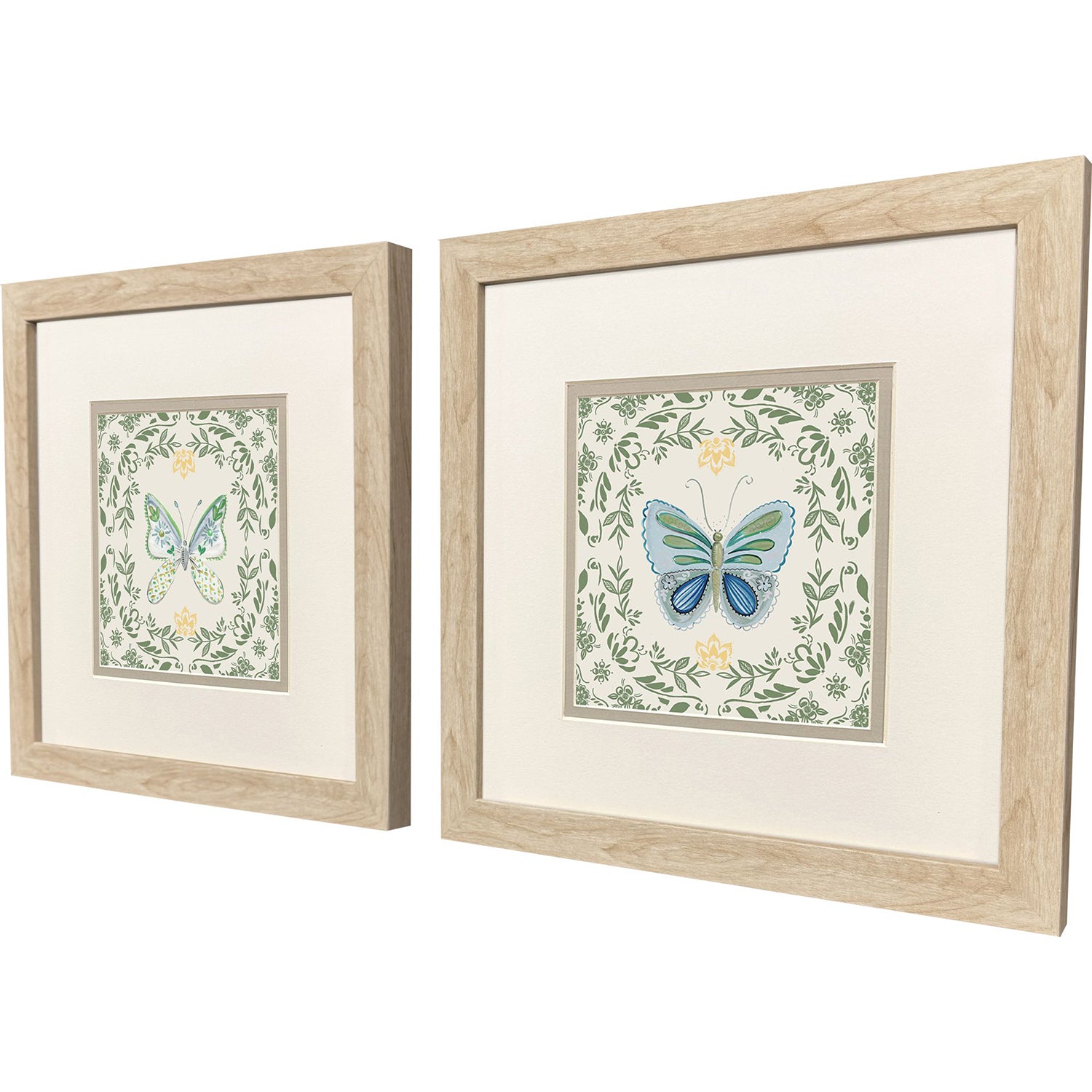 Leeanne Vaughn Ornate Butterfly II Framed Art Set of 2