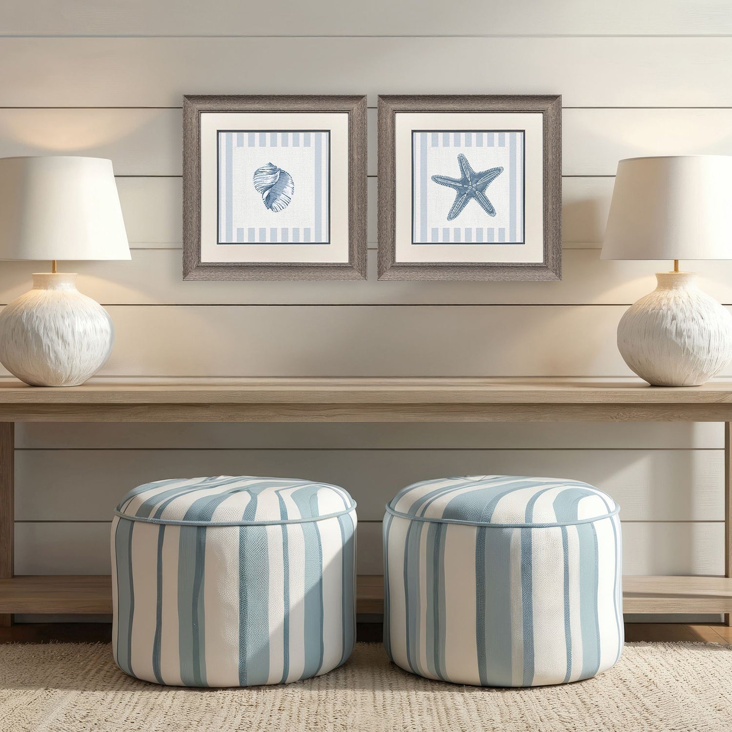 Leeanne Vaughn Ocean Finds II Framed Art Set of 2