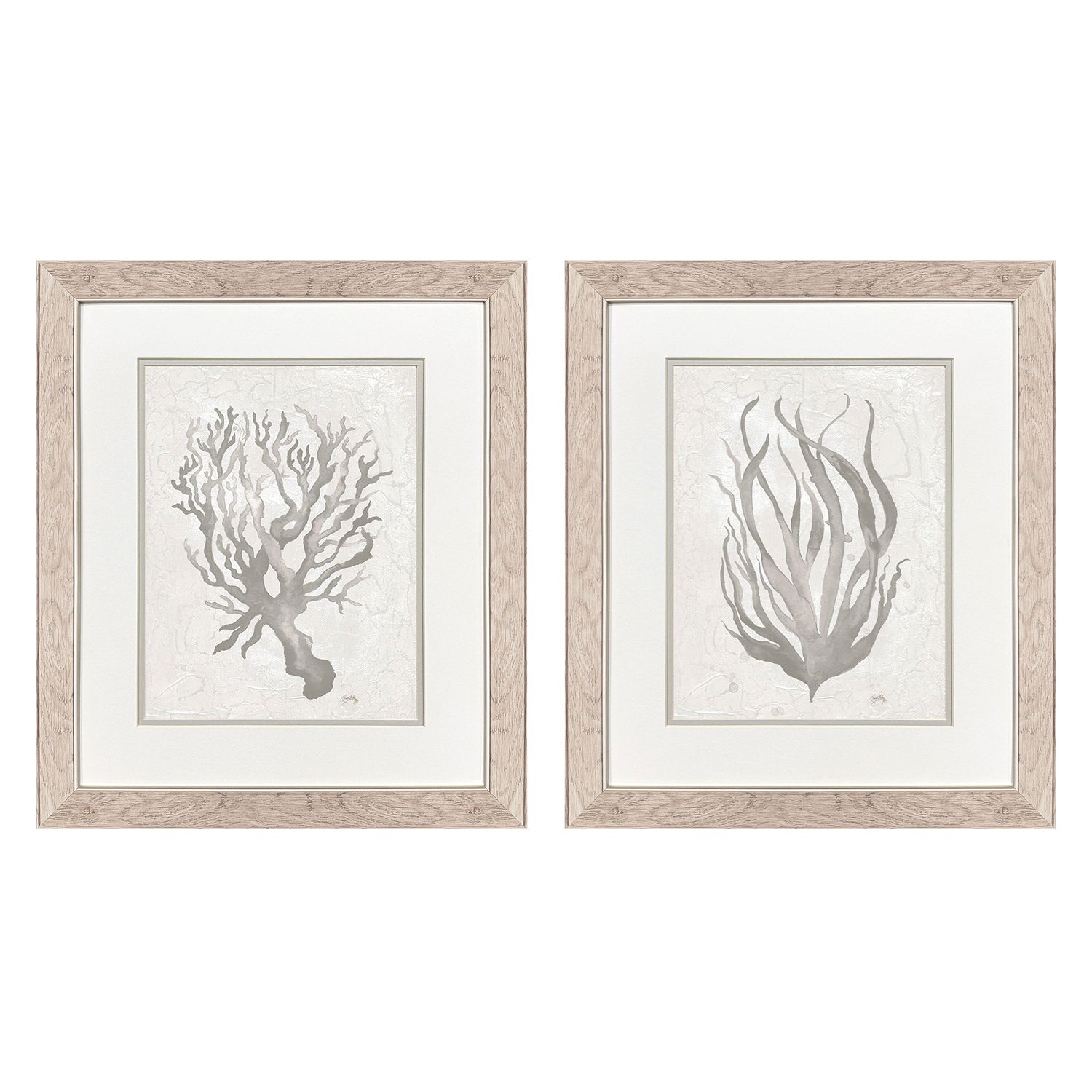Jordan Glassco-Smith Neutral Seagrass Framed Art Set of 2