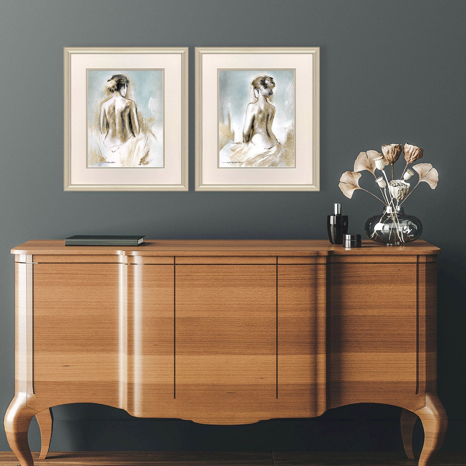 Malanta Knowles Golden Figures Framed Art Set of 2