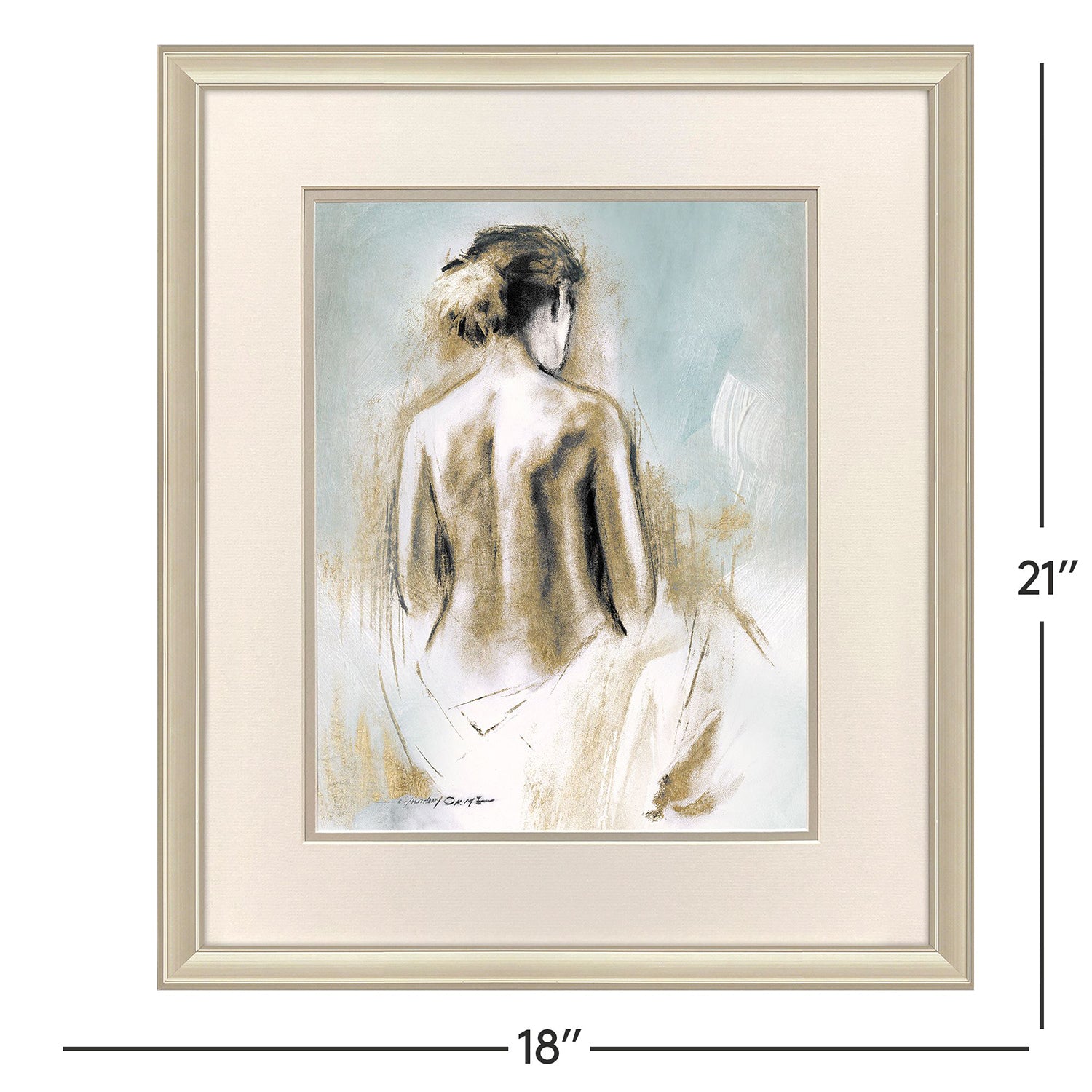 Malanta Knowles Golden Figures Framed Art Set of 2