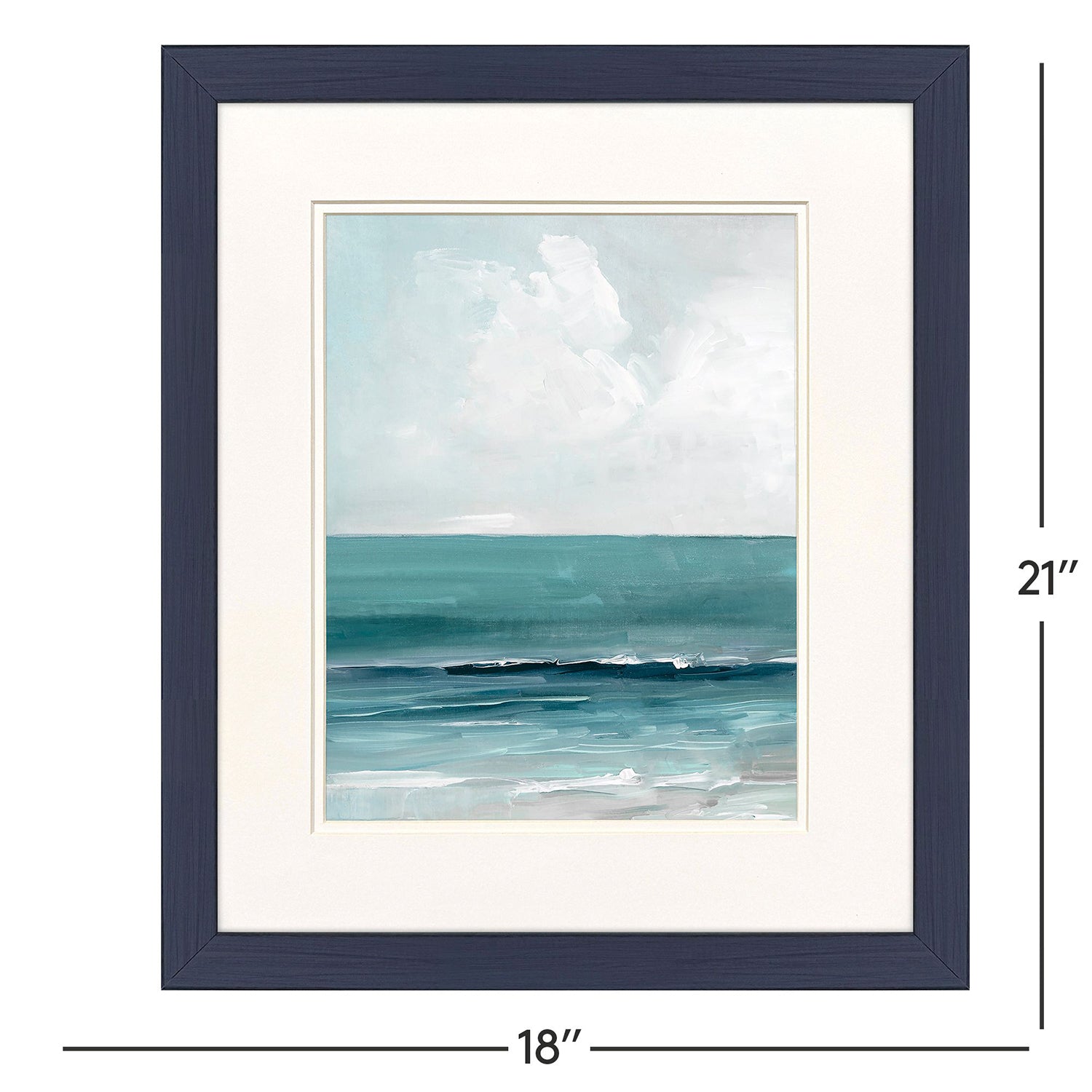 Sarah Lang Teal Seas Framed Art Set of 2