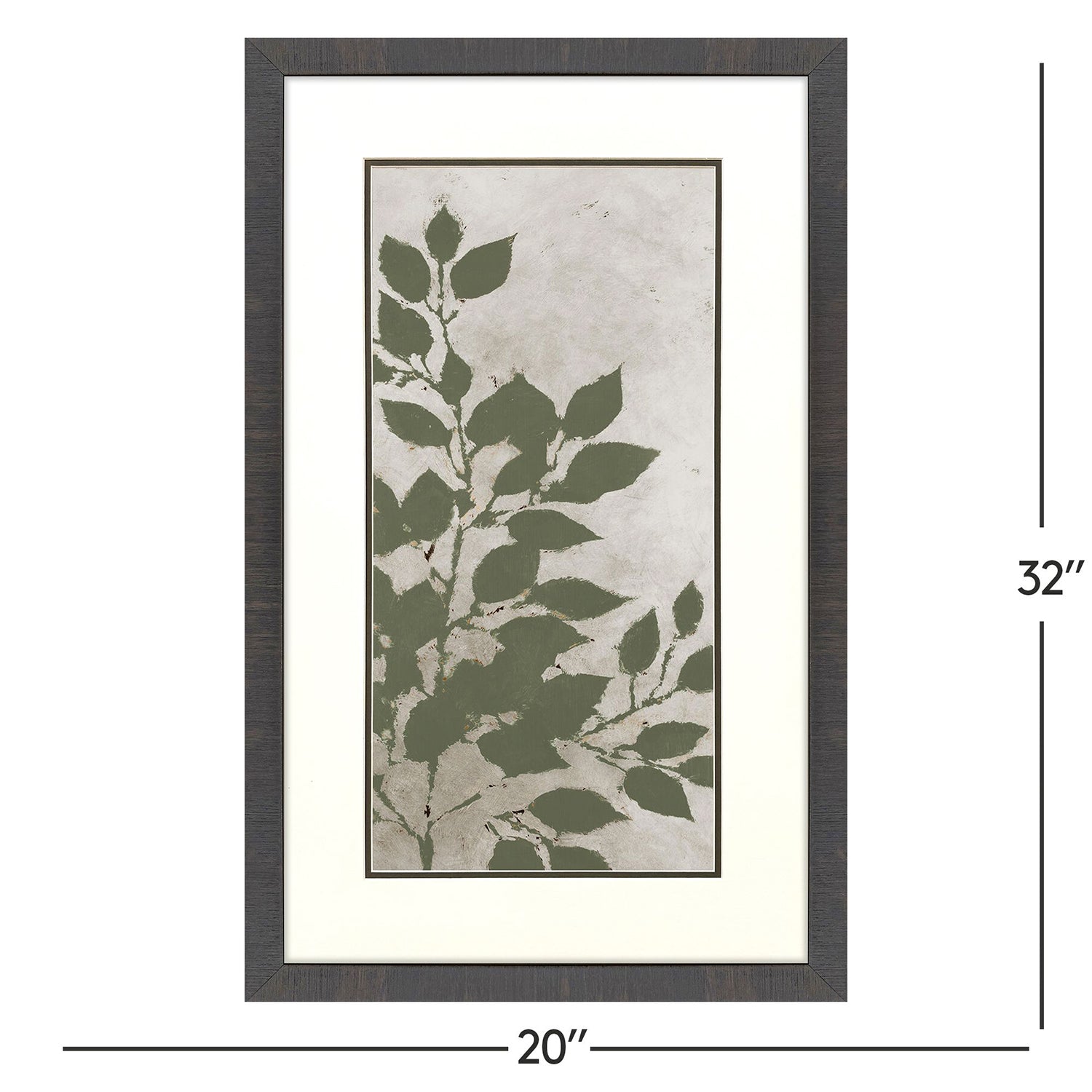 Jordan Glassco-Smith Green Leaves Framed Art Set of 2