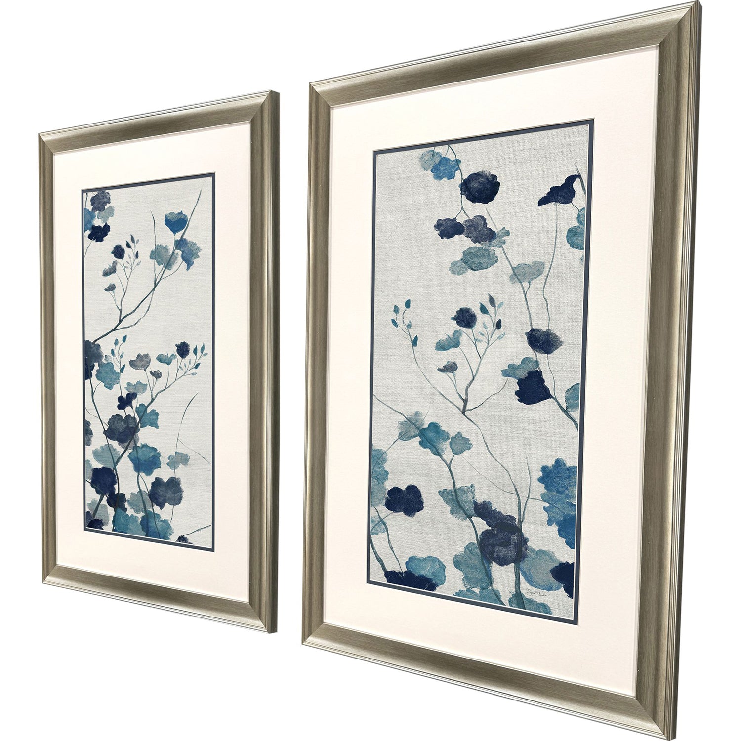 Jordan Glassco-Smith Blue Vines Framed Art Set of 2