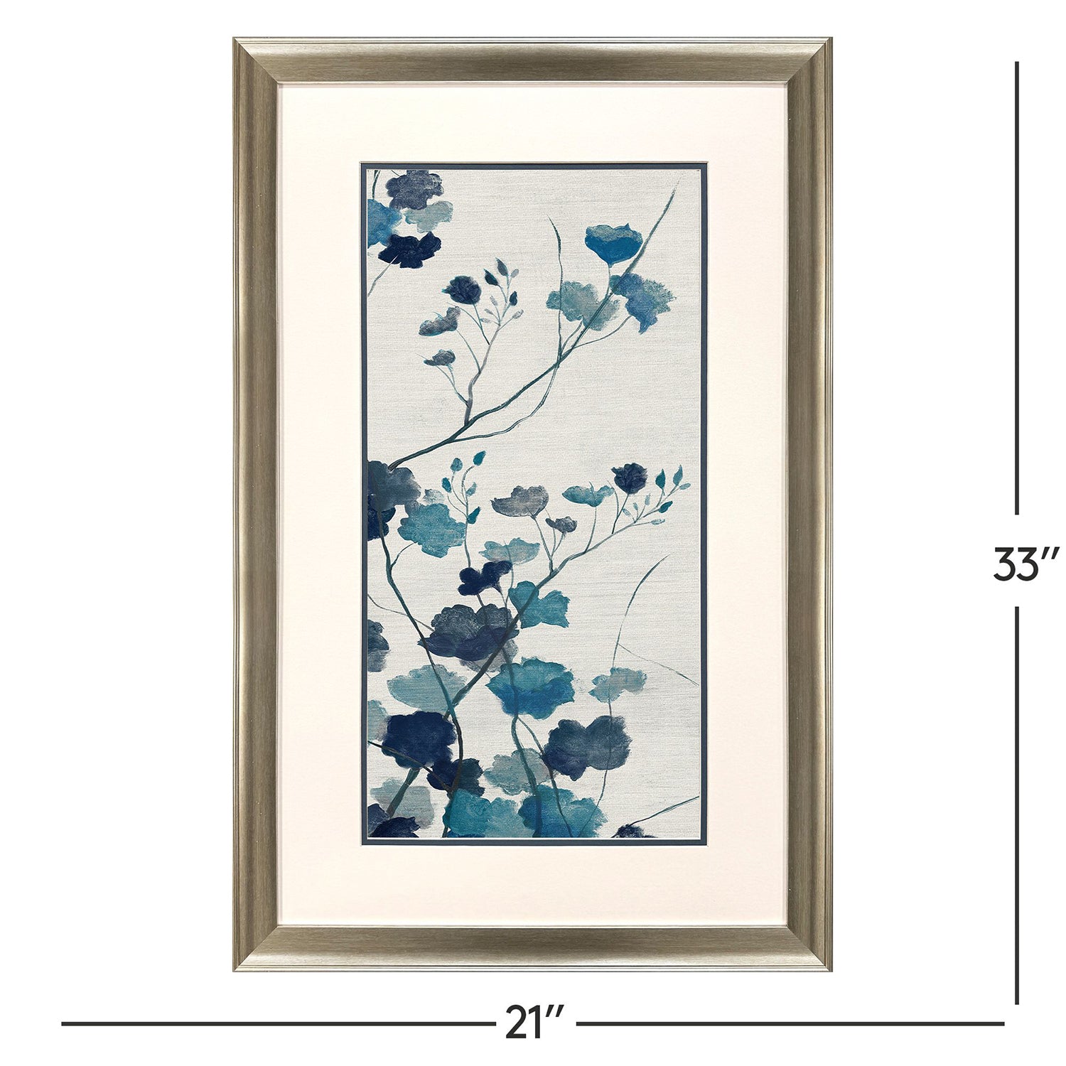 Jordan Glassco-Smith Blue Vines Framed Art Set of 2