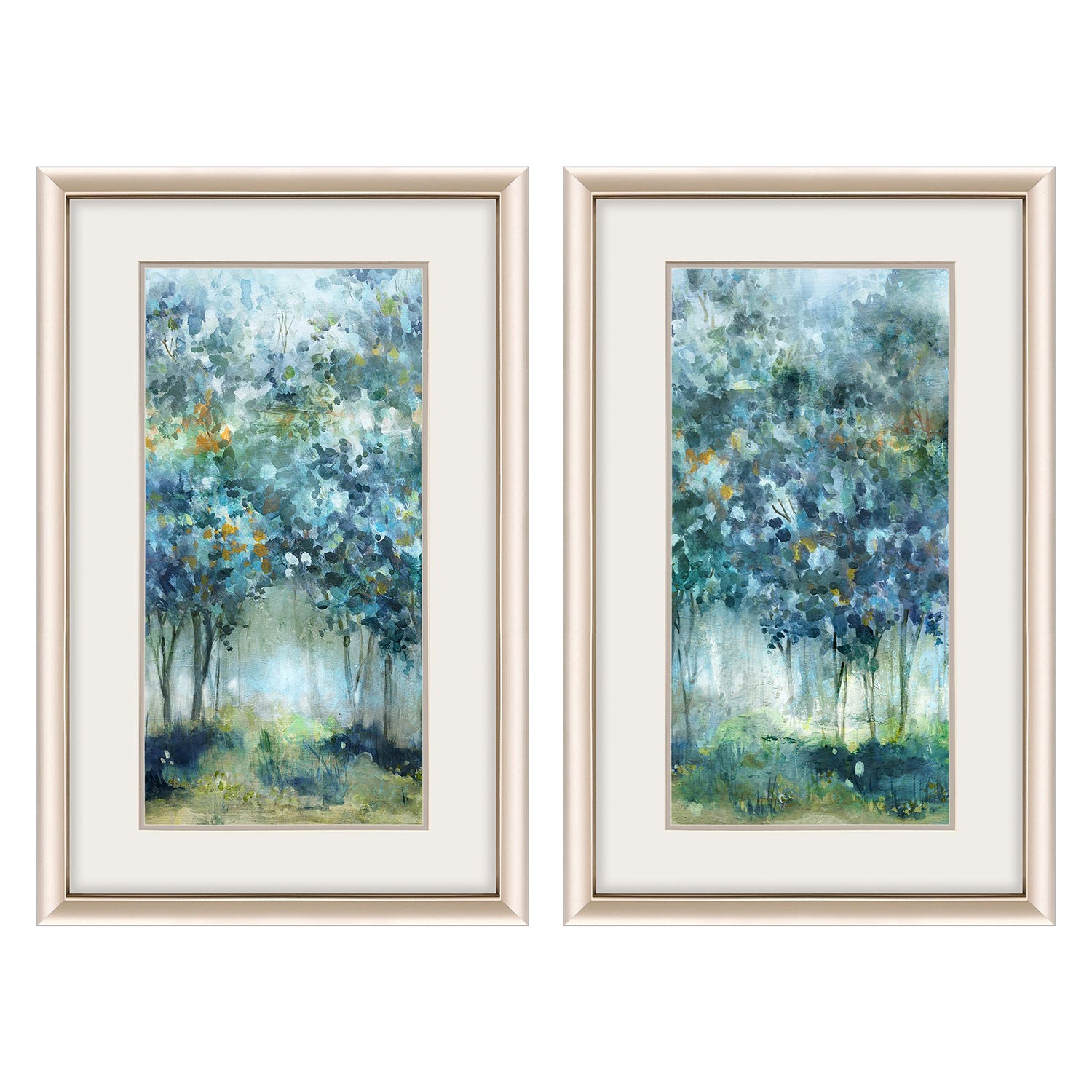 Sarah Lang Treetop Mist Framed Art Set of 2