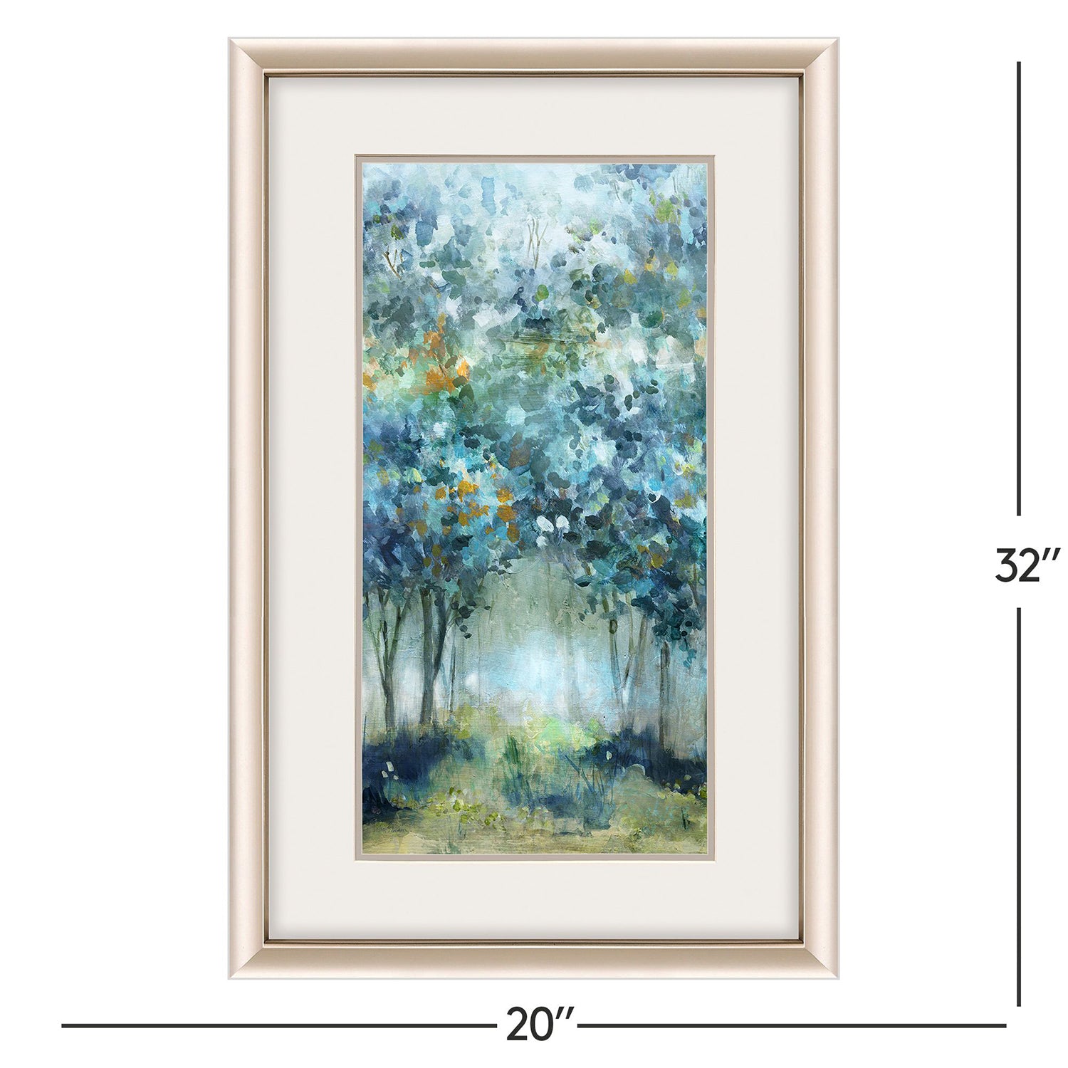Sarah Lang Treetop Mist Framed Art Set of 2