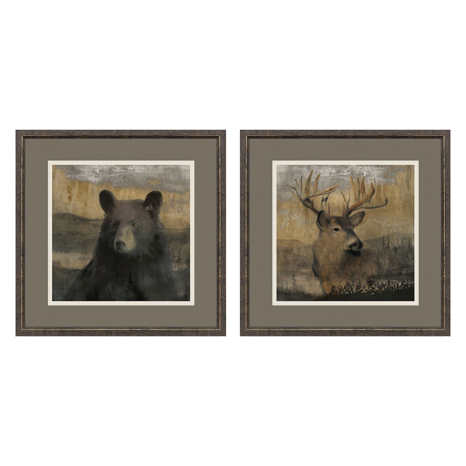 Sarah Lang In the Forest Framed Art Set of 2