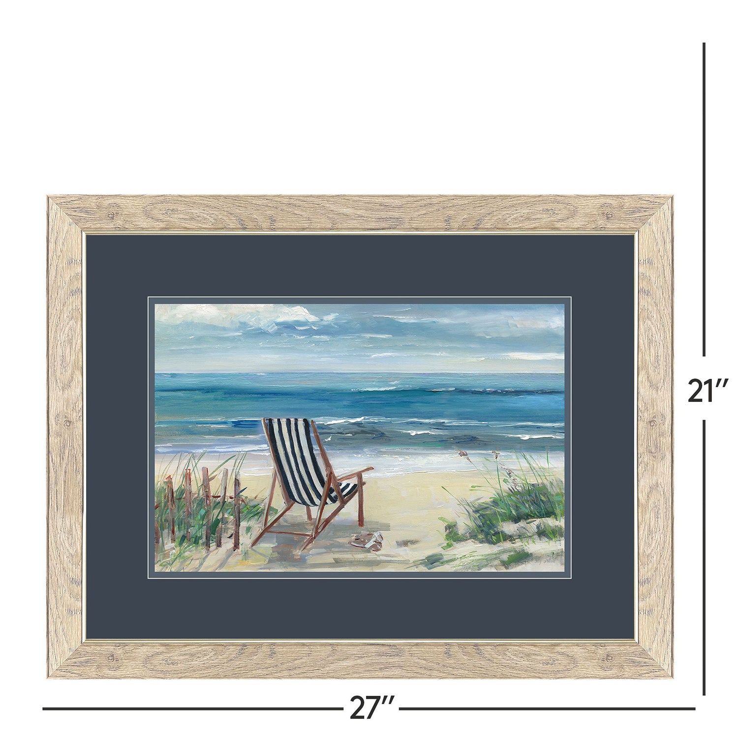 Sarah Lang Beach Chair Framed Art Set of 2