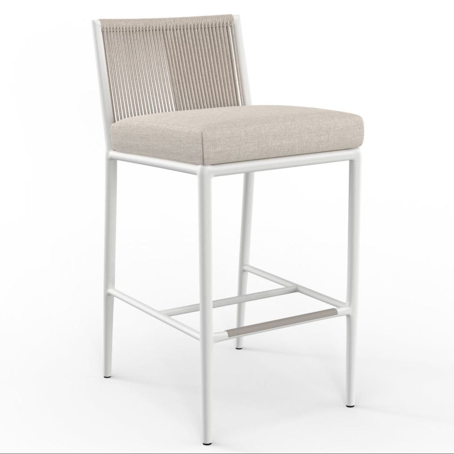 Sunset West Sabbia Echo Ash Outdoor Counter Stool Set of 2
