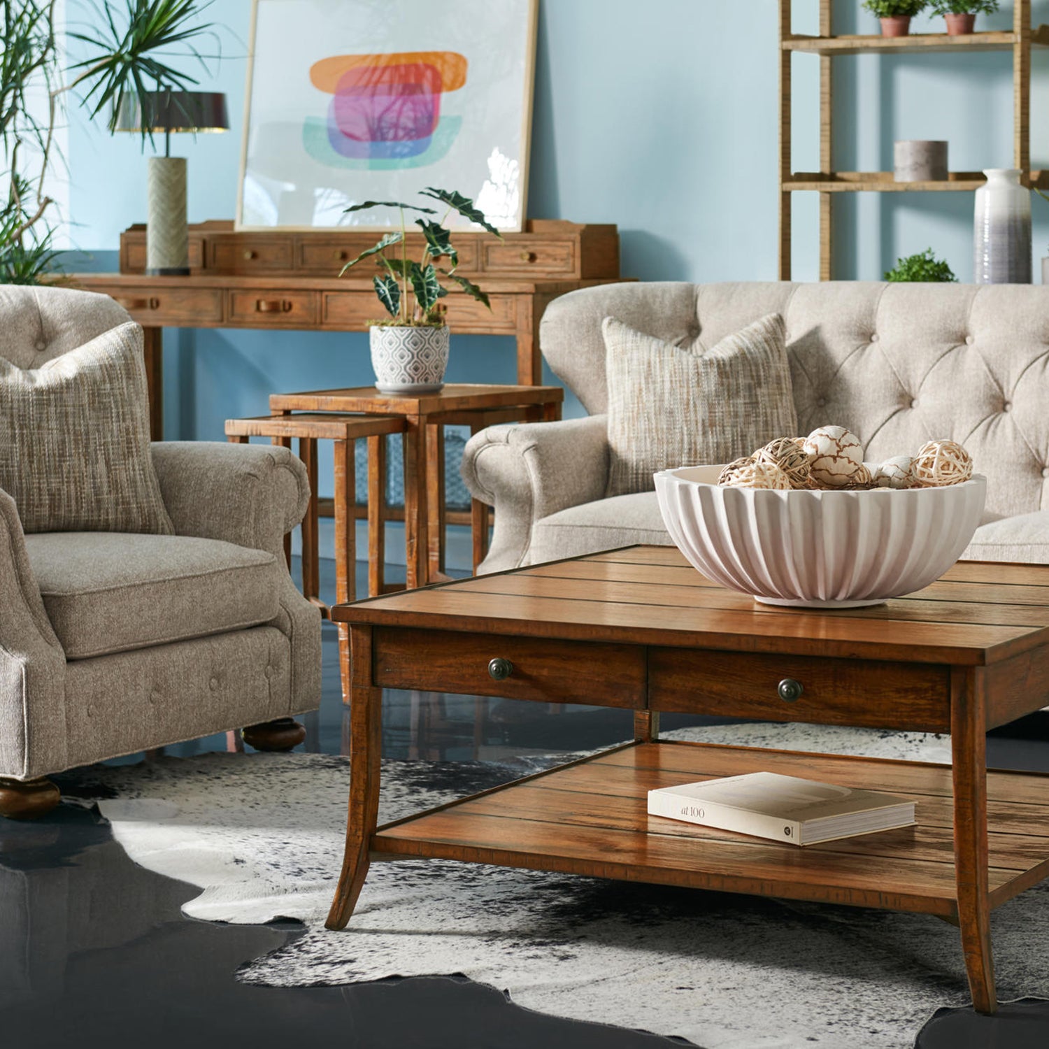 Jonathan Charles Casual Accents Country Trefoil Side Table