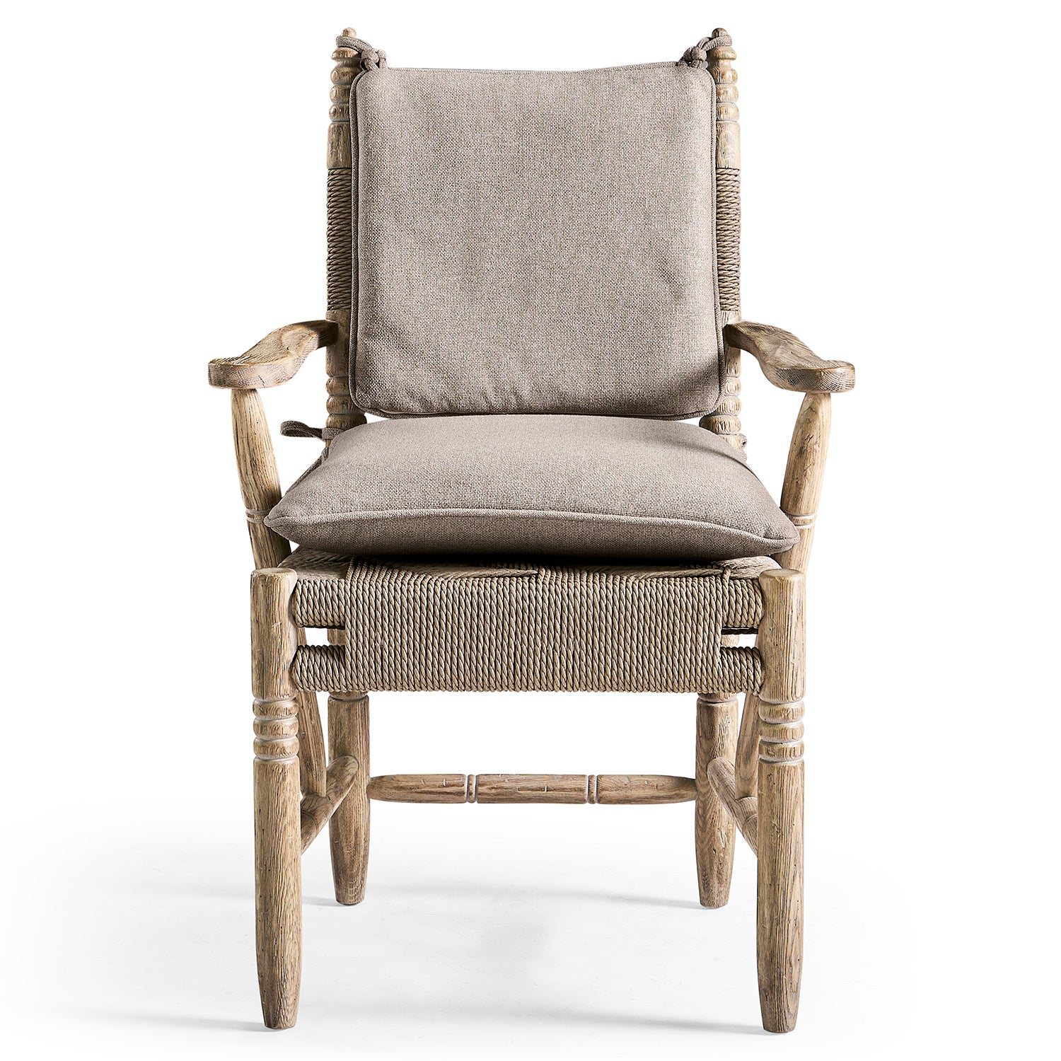 Jonathan Charles Sagehill Rush Seat Arm Chair