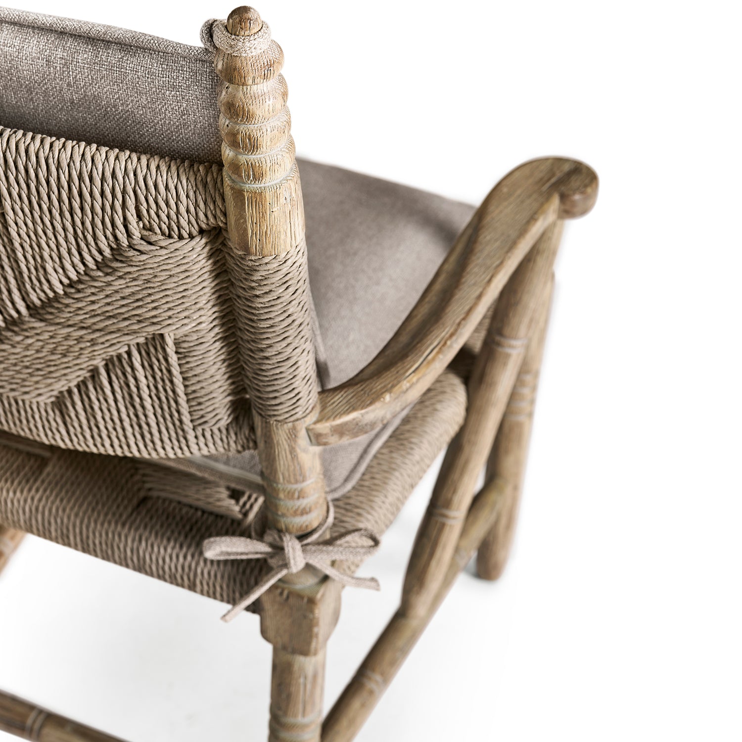 Jonathan Charles Sagehill Rush Seat Arm Chair