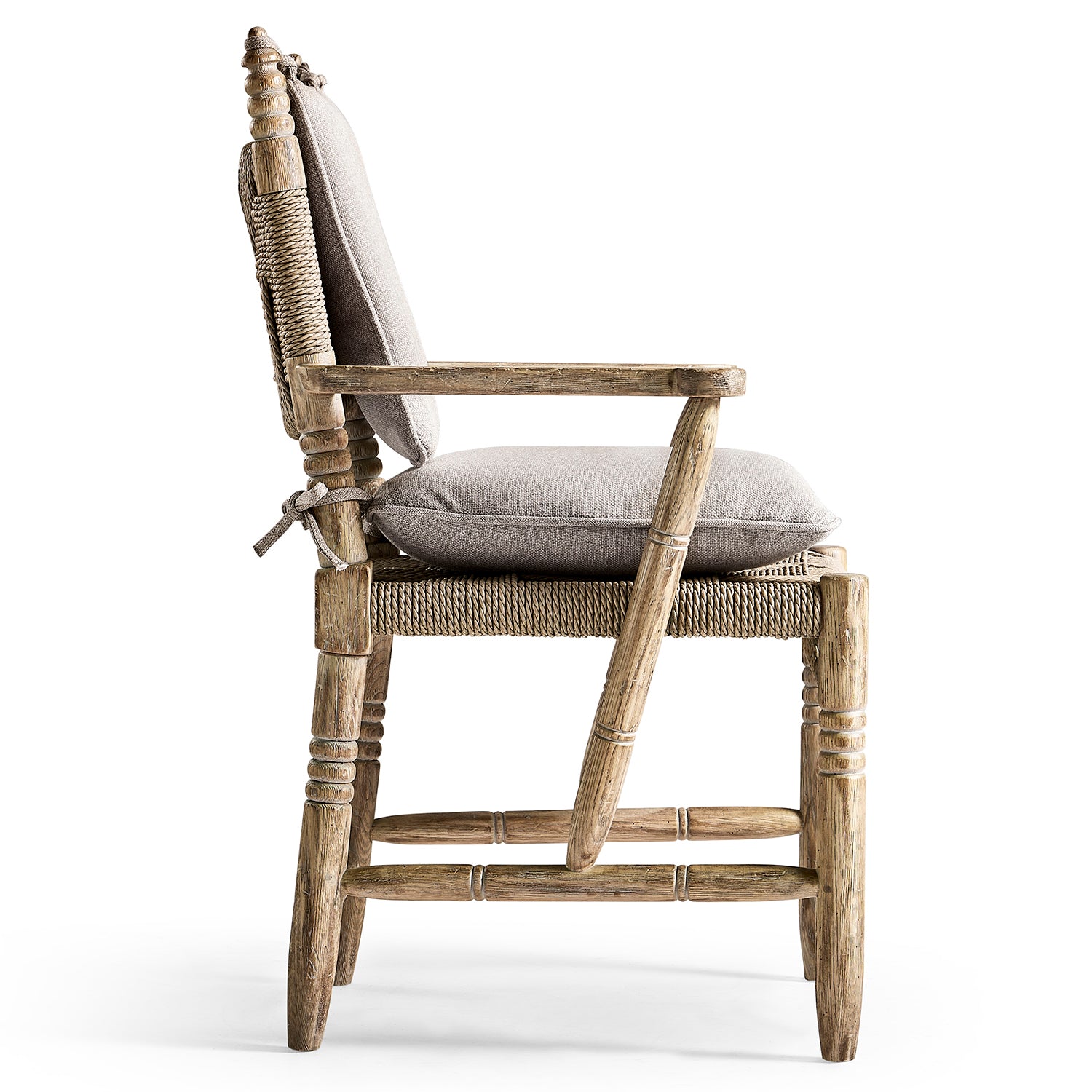 Jonathan Charles Sagehill Rush Seat Arm Chair