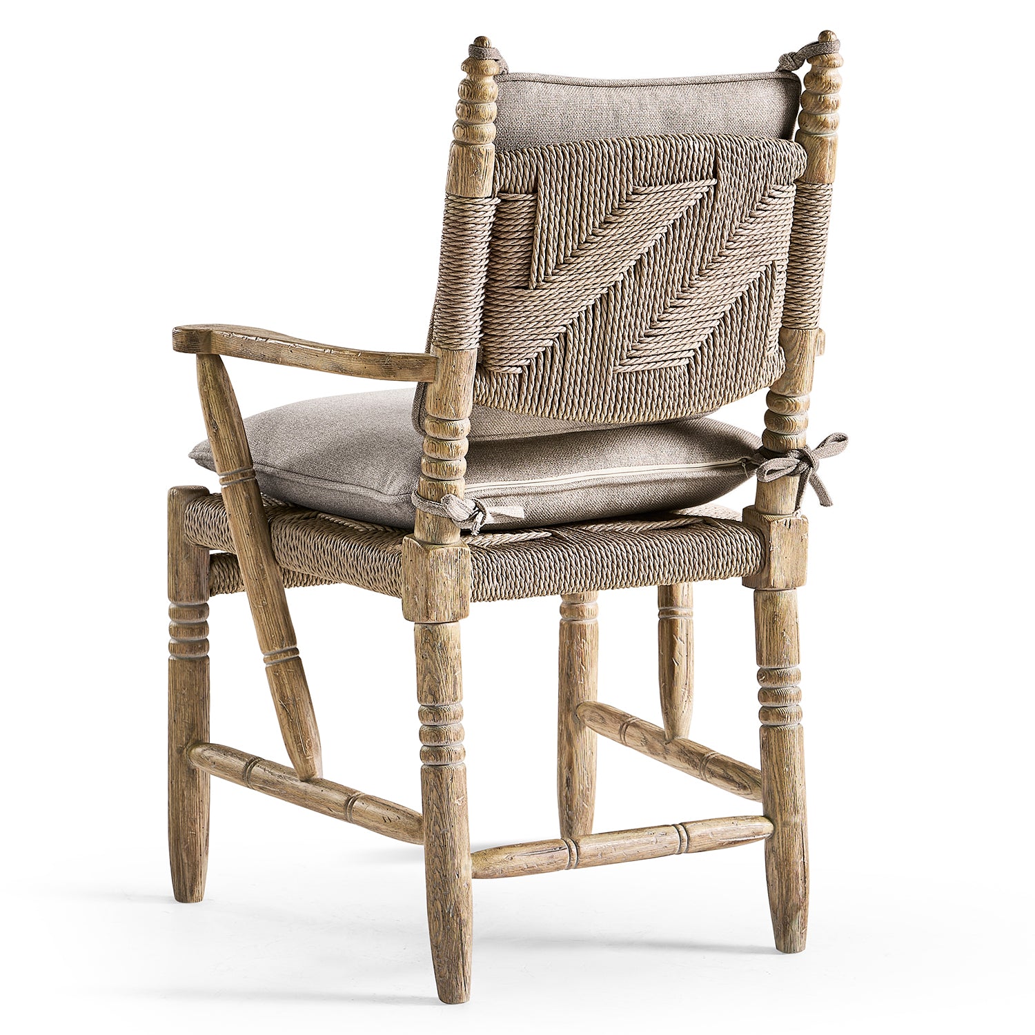 Jonathan Charles Sagehill Rush Seat Arm Chair