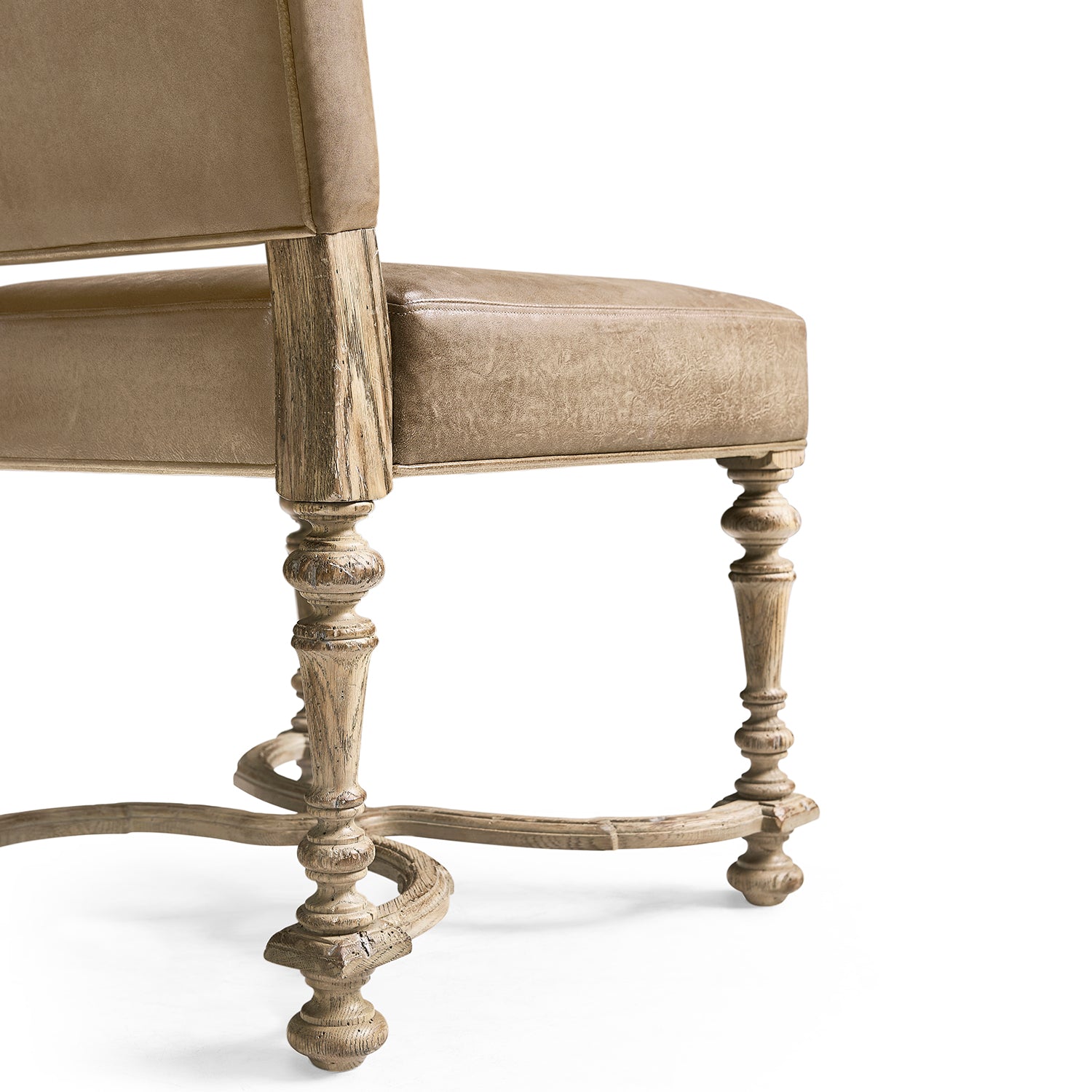 Jonathan Charles Sagehill Leather Side Chair