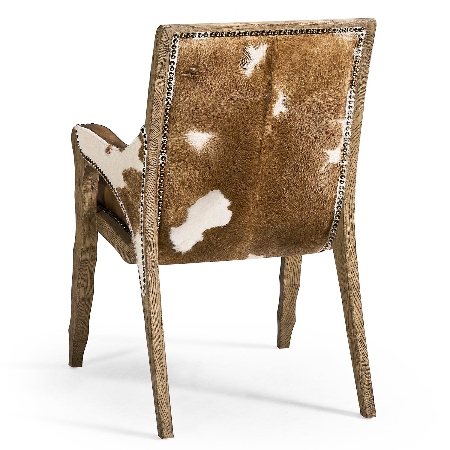 Jonathan Charles Echo Canyon Leather & Hide Arm Chair