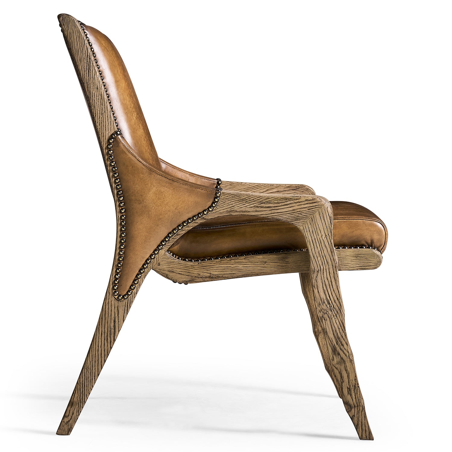 Jonathan Charles Echo Canyon Leather Side Chair