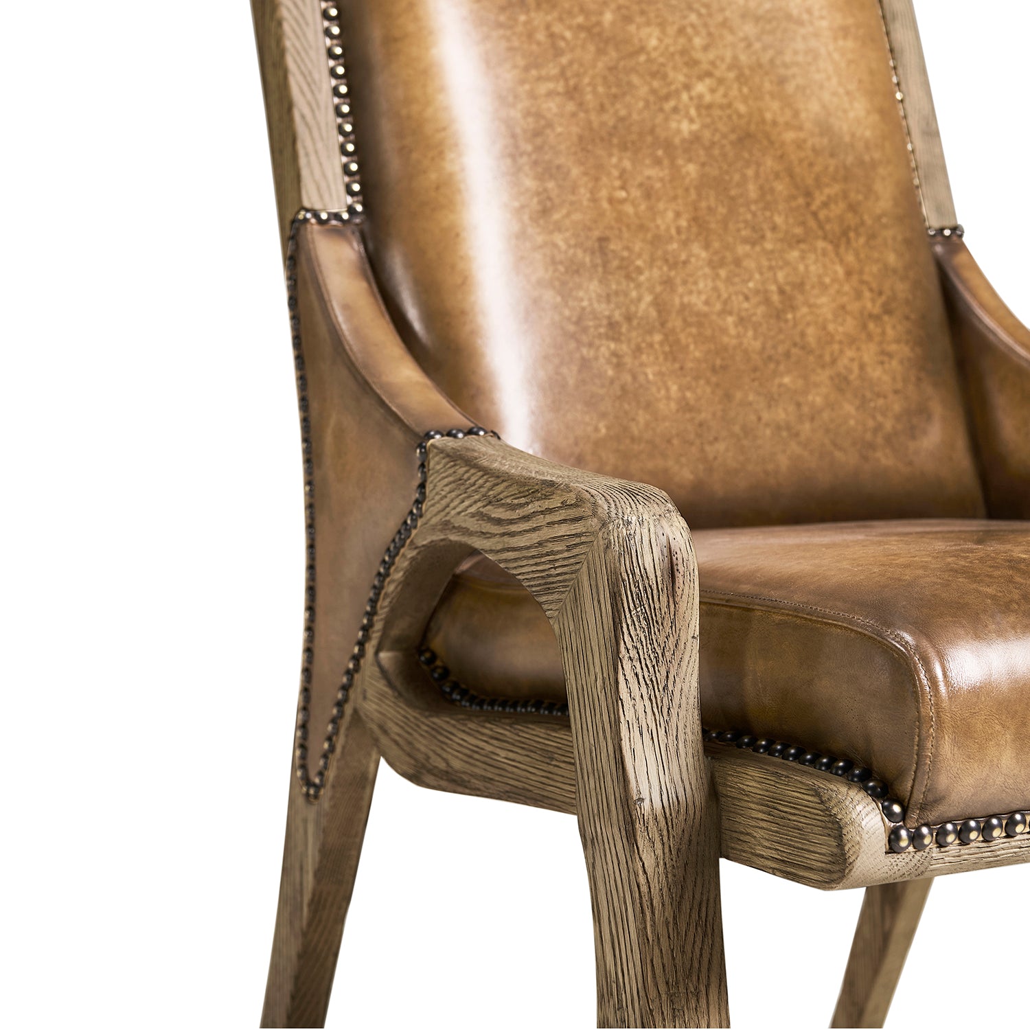 Jonathan Charles Echo Canyon Leather Side Chair
