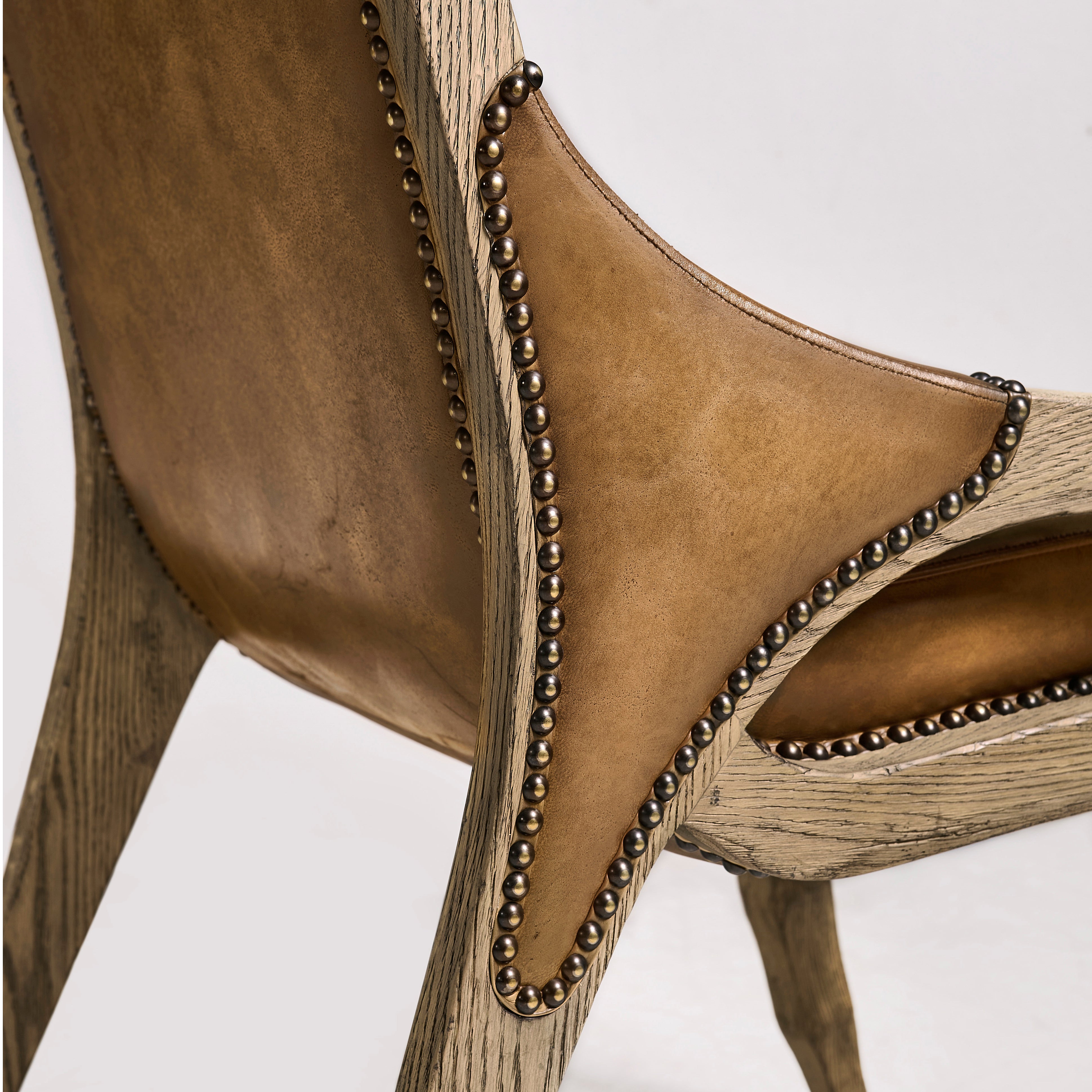 Jonathan Charles Echo Canyon Leather Side Chair