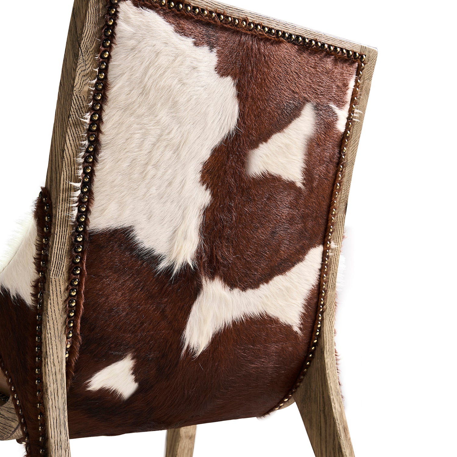 Jonathan Charles Echo Canyon Leather & Hide Side Chair