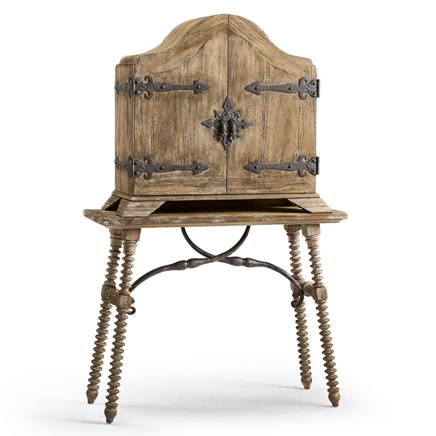 Jonathan Charles Caldera Turned-Leg Console Table