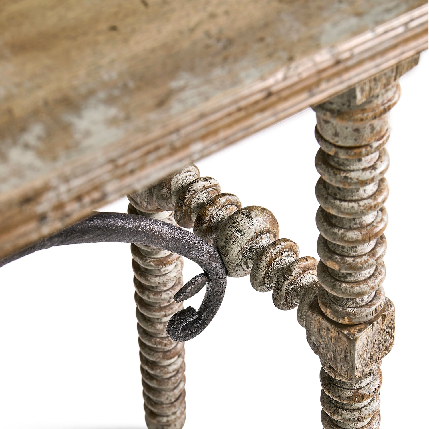 Jonathan Charles Caldera Turned-Leg Console Table