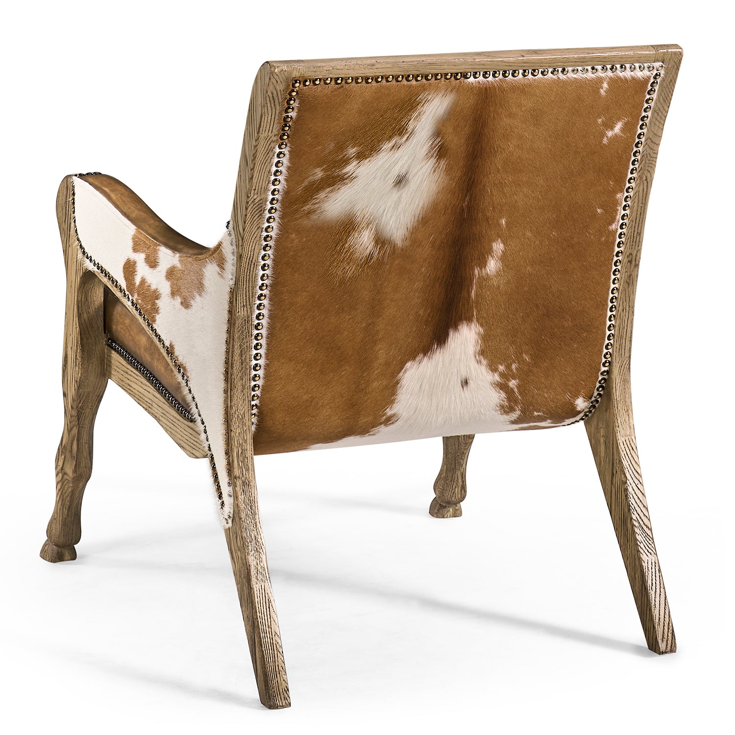 Jonathan Charles Echo Canyon Leather & Hide Occasional Chair