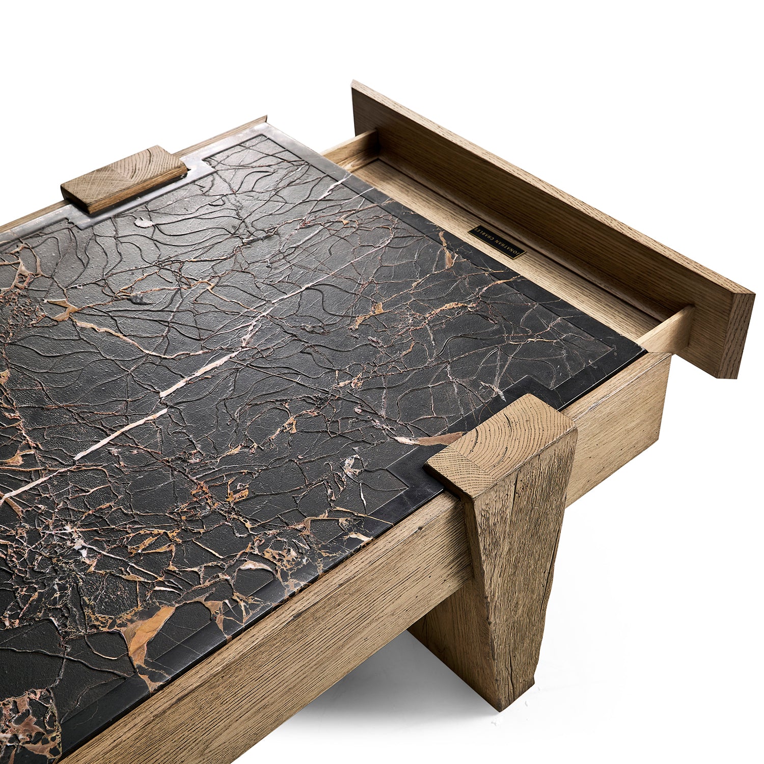 Jonathan Charles Echo Canyon Marble Rectangular Cocktail Table