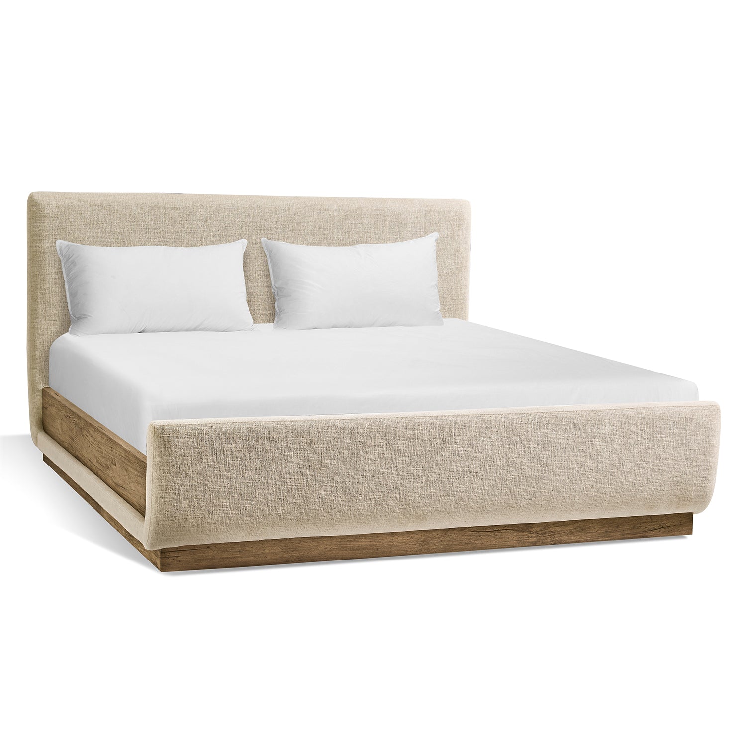 Jonathan Charles Light Stone Ridge Upholstered Bed