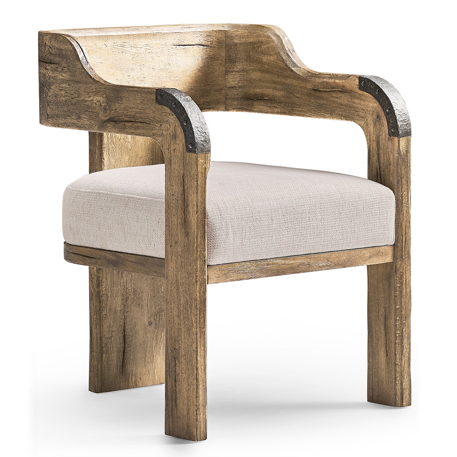 Jonathan Charles Light Stone Ridge Upholstered Arm Chair