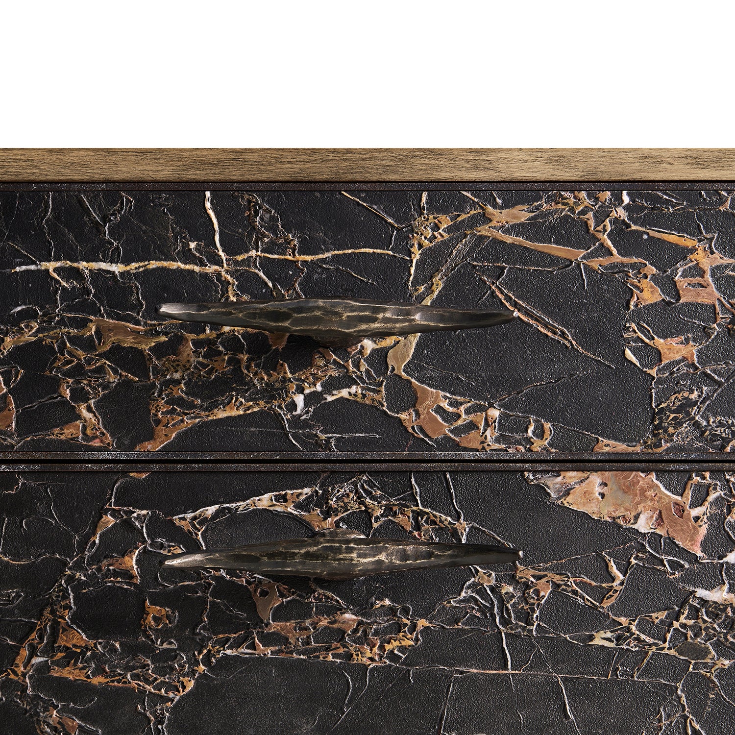 Jonathan Charles Light Stone Ridge Marble Credenza