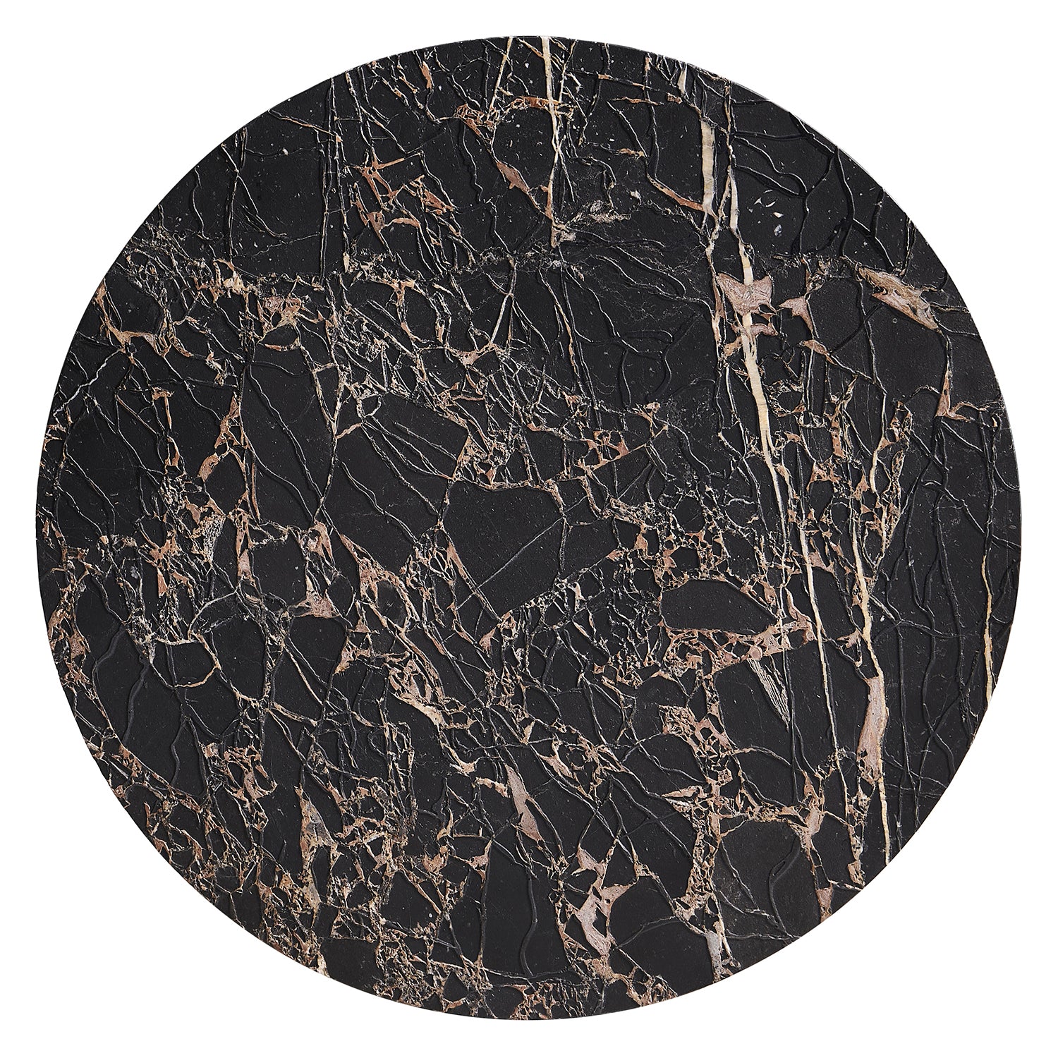 Jonathan Charles Light Stone Ridge Marble Round Side Table