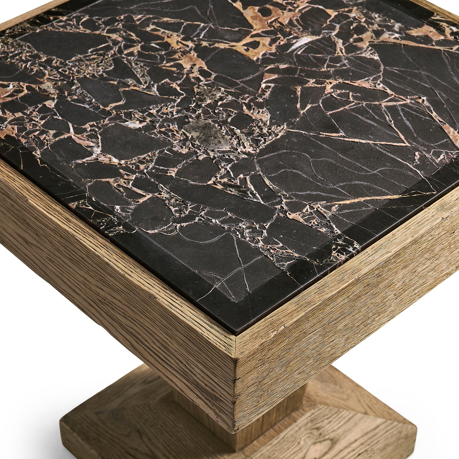 Jonathan Charles Echo Canyon Square Marble Side Table