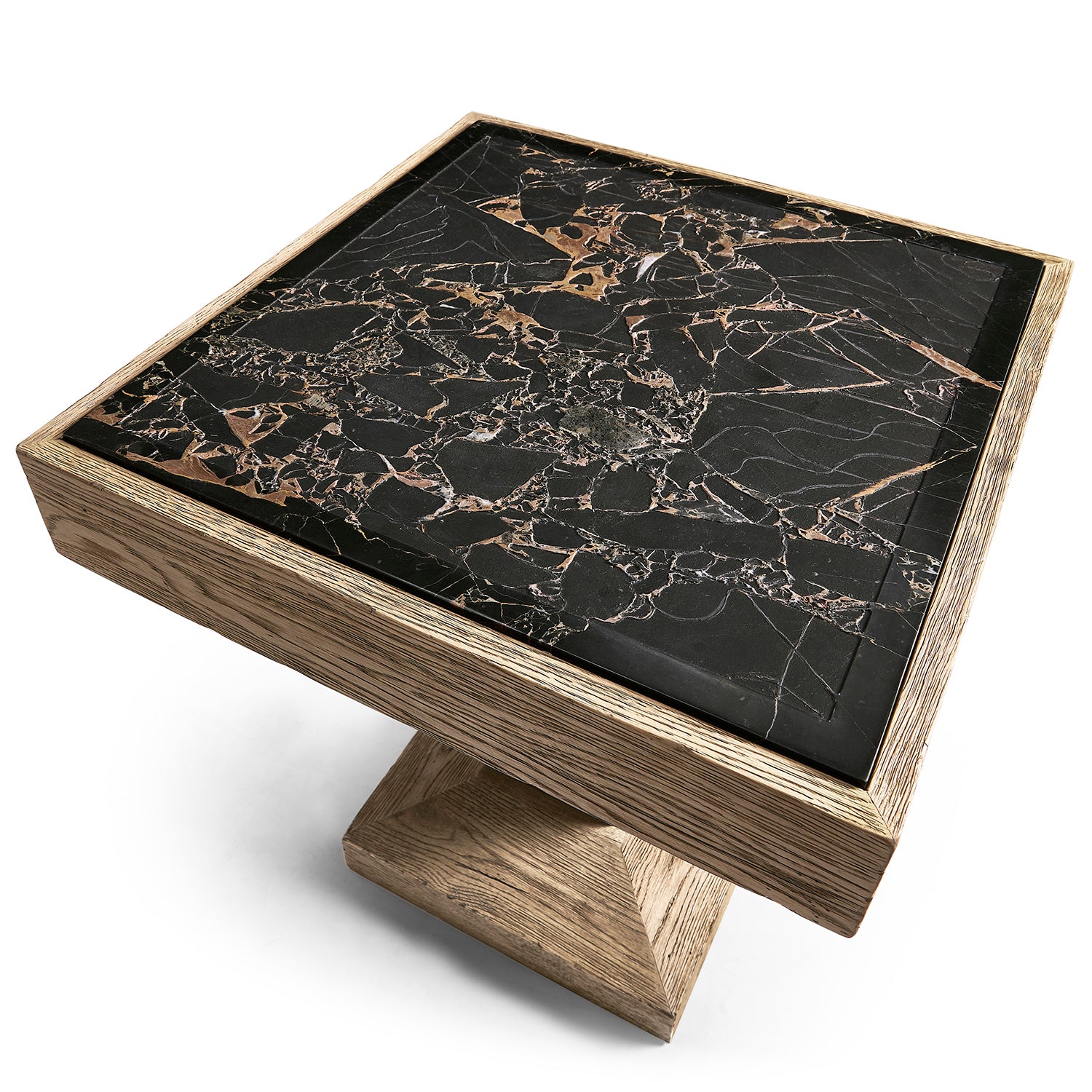 Jonathan Charles Echo Canyon Square Marble Side Table