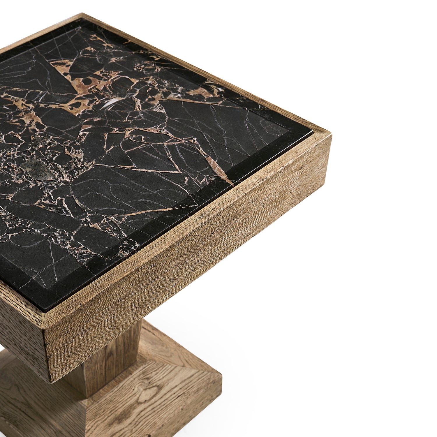 Jonathan Charles Echo Canyon Square Marble Side Table