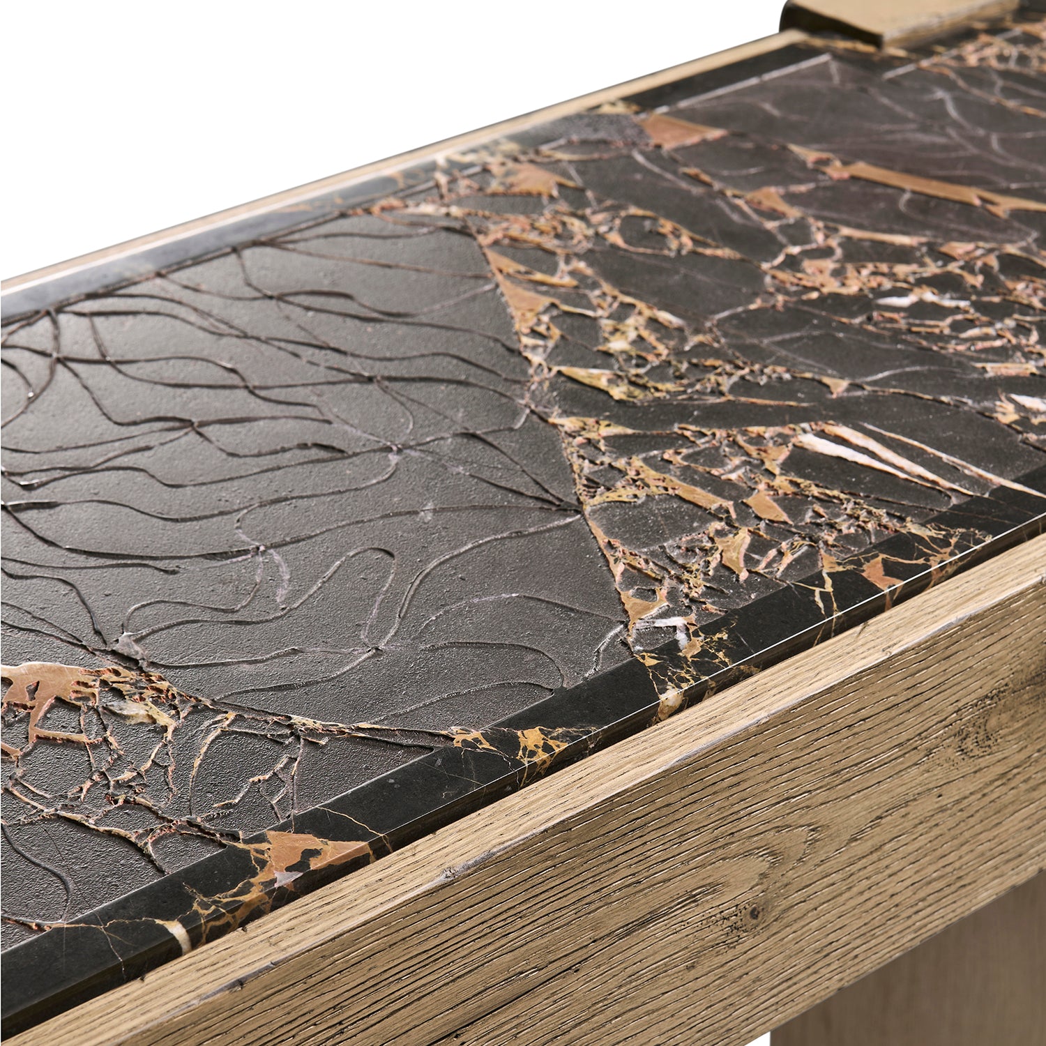 Jonathan Charles Echo Canyon Marble Console Table